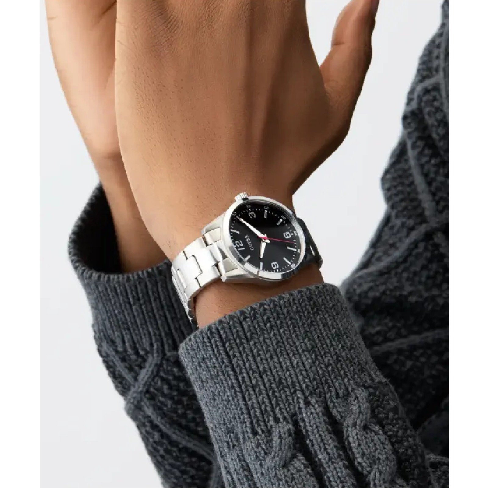 Relógio Guess Masculino Easton GW0965G1 Prata Prata 3