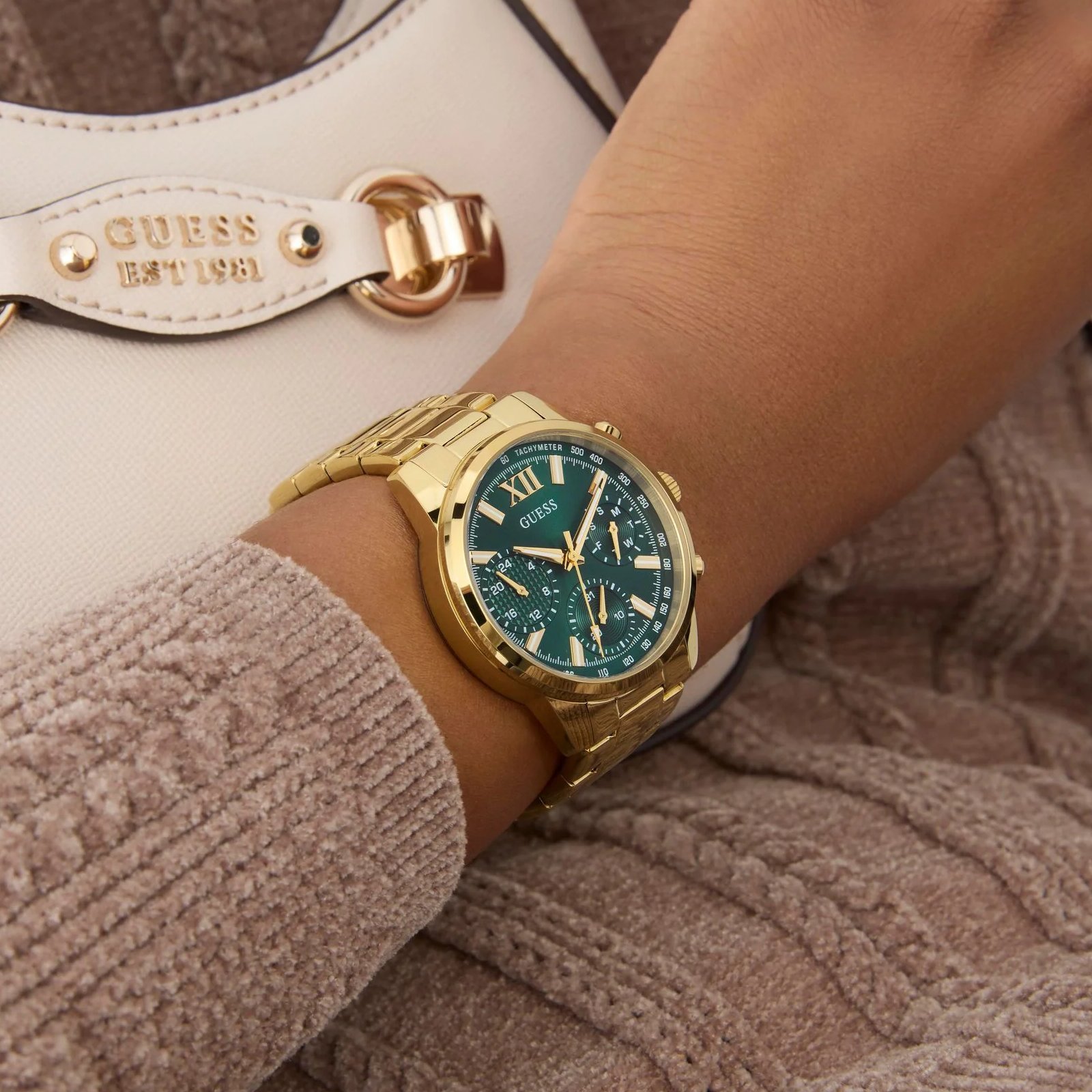 Relógio Feminino Guess Bailey GW0933L6 Dourado Dourado 2