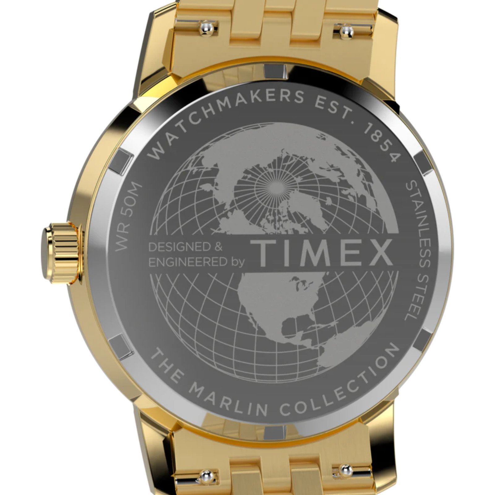 Relógio Timex Marlin® Quartz GMT TW2Y47700 Dourado Dourado 5