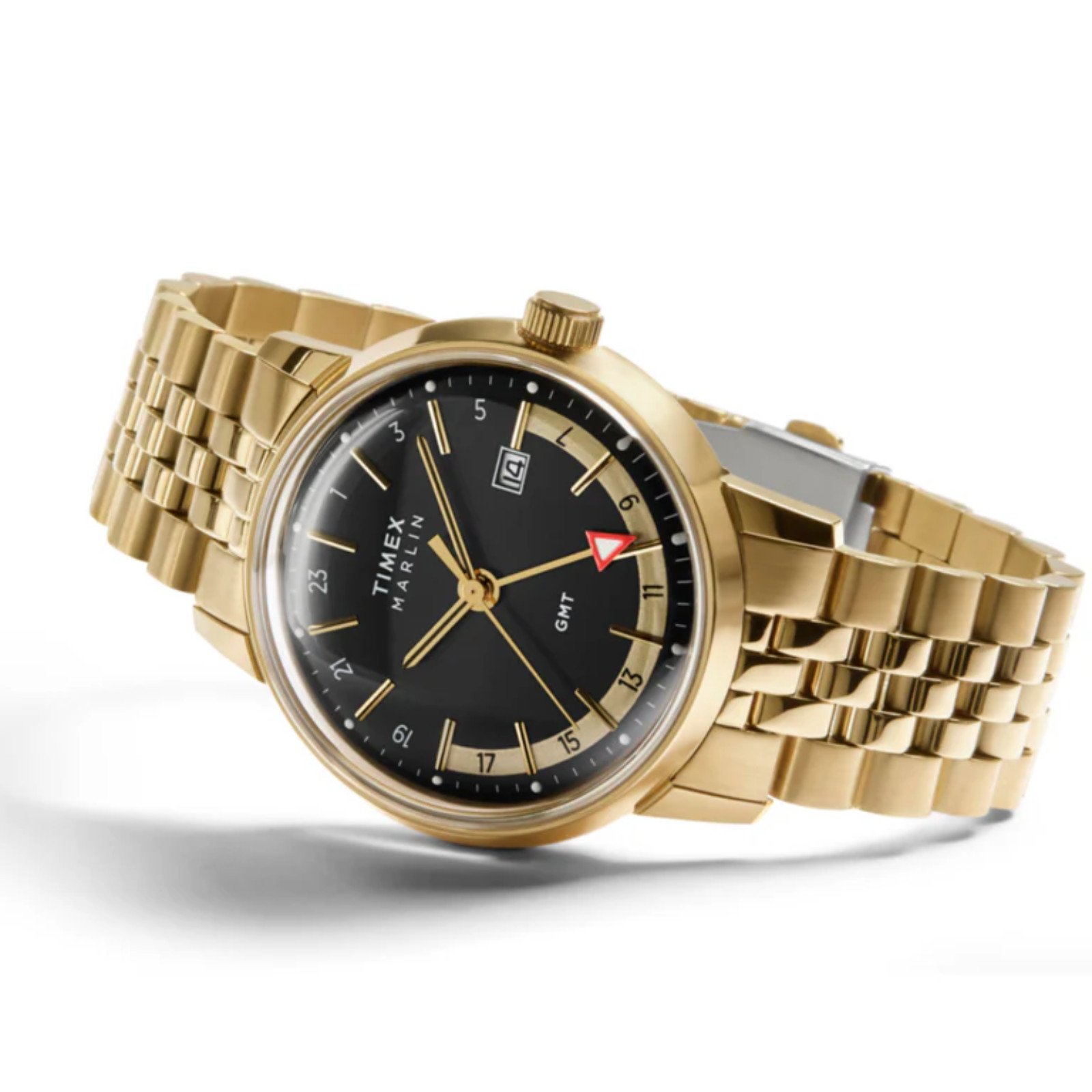 Relógio Timex Marlin® Quartz GMT TW2Y47700 Dourado Dourado 2