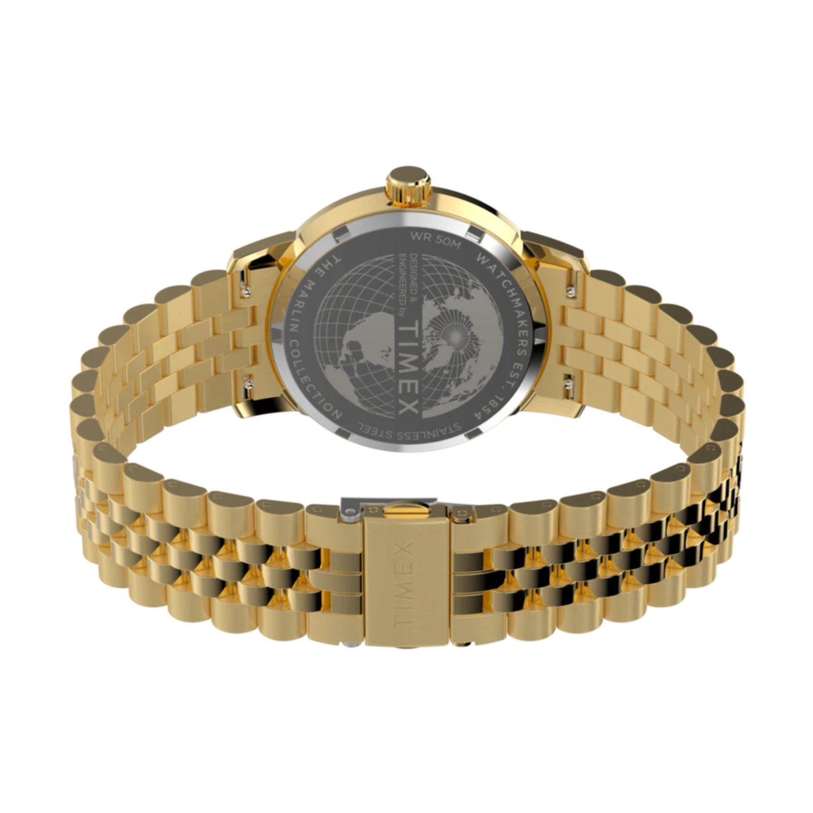 Relógio Timex Marlin® Quartz GMT TW2Y47700 Dourado Dourado 6