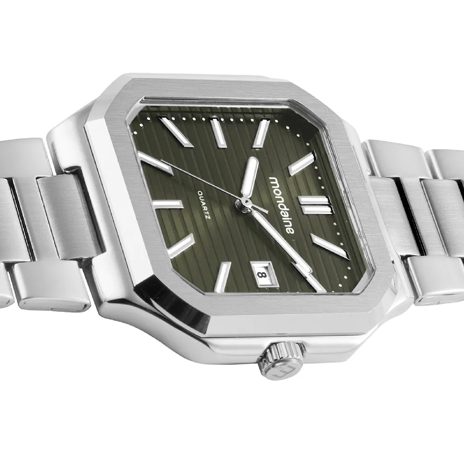 Relógio Mondaine 32945G0MVNE2 Quadrado Prata Prata 2
