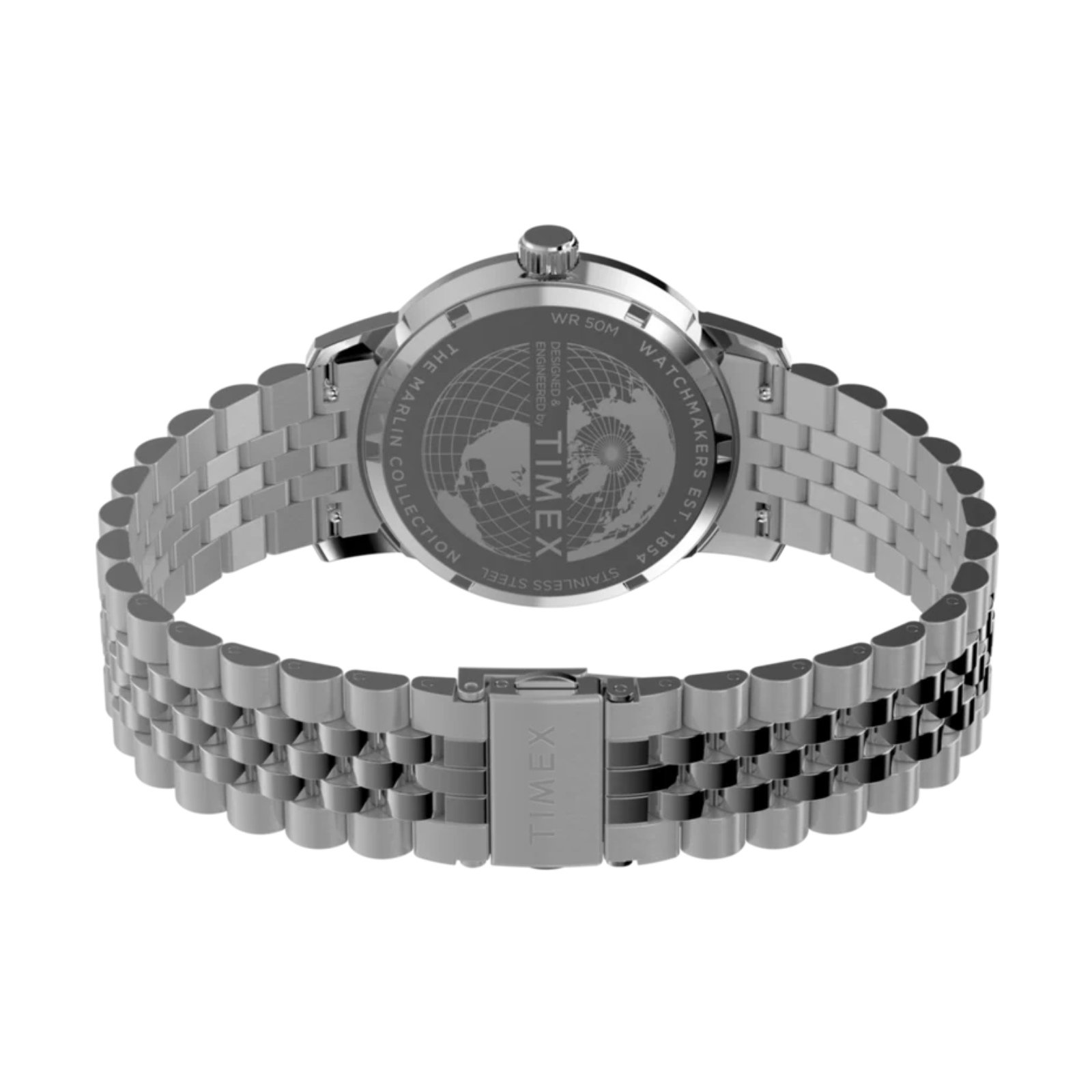 Relógio Timex Marlin® Quartz GMT TW2Y47600 Prata 6