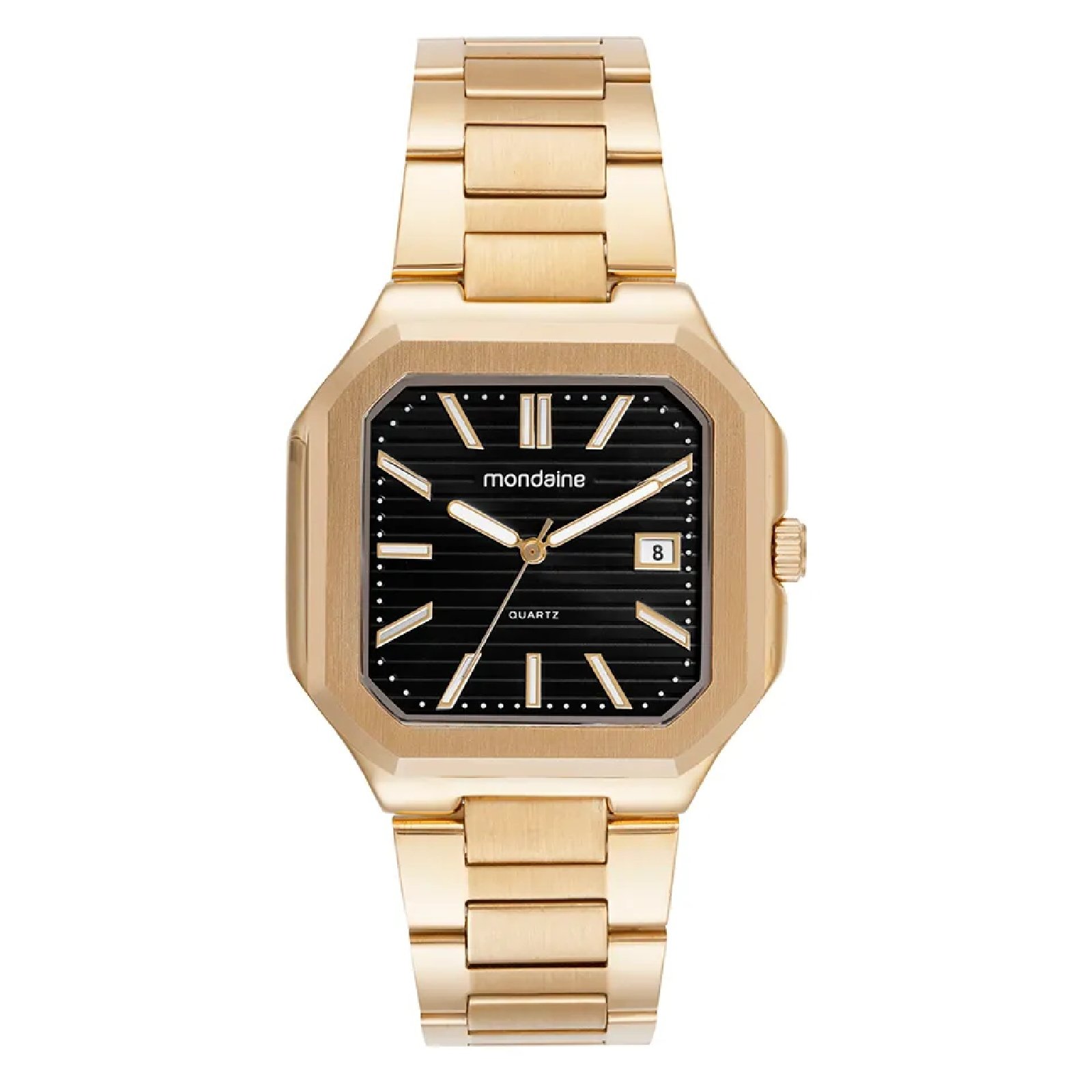 Relógio Mondaine 32945GPMVDE1 Quadrado Dourado