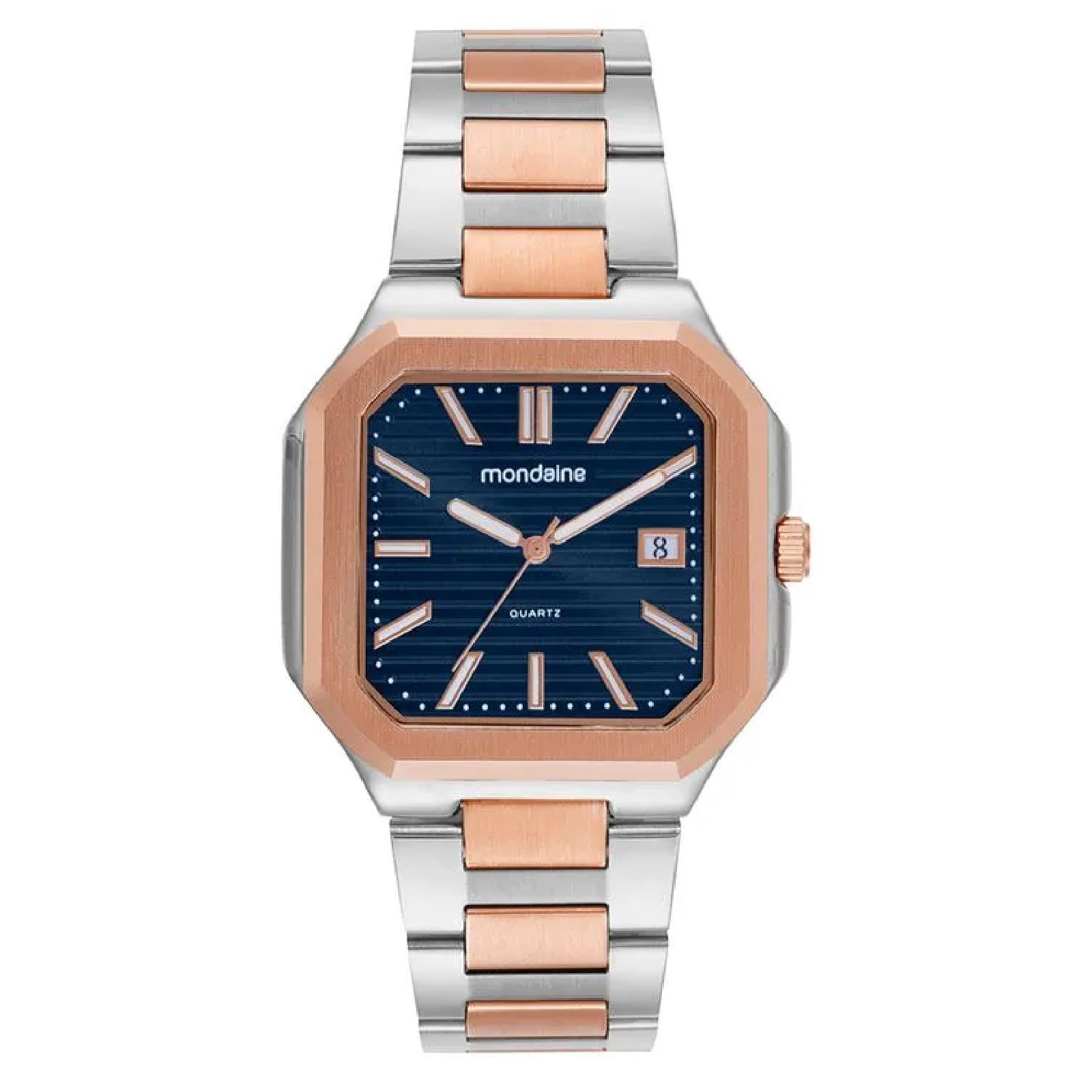 Relógio Mondaine 32945GPMVGE3 Quadrado Bicolor