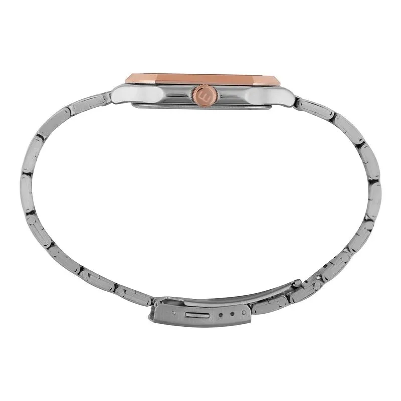 Relógio Mondaine 32945GPMVGE3 Quadrado Bicolor Rosa/Prata 3