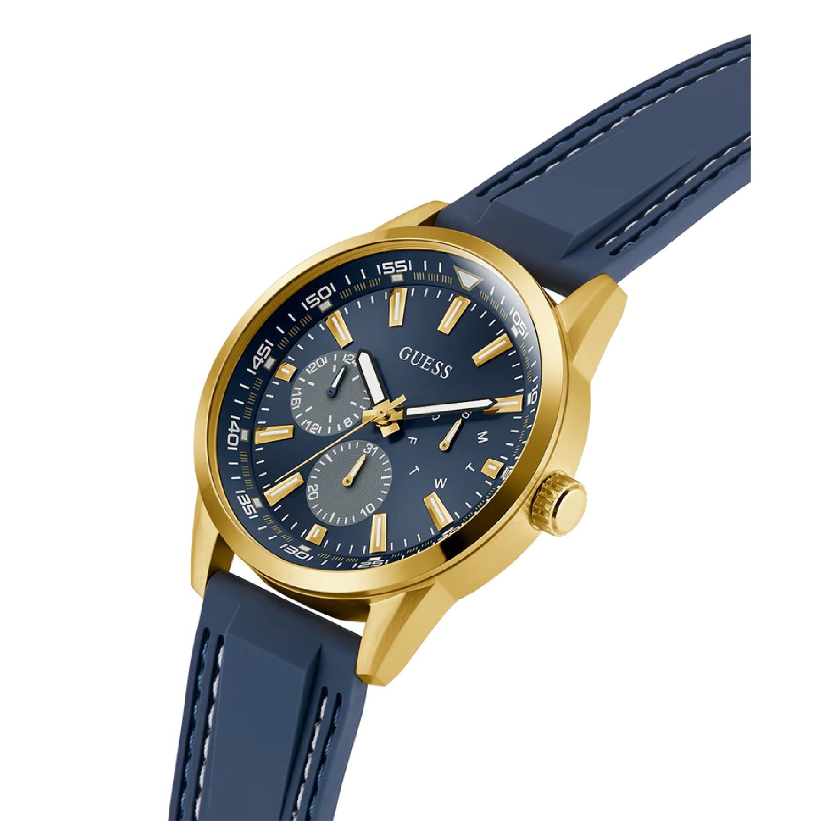 Relógio Guess Masculino Peak GW0964G2 Azul Dourado 5