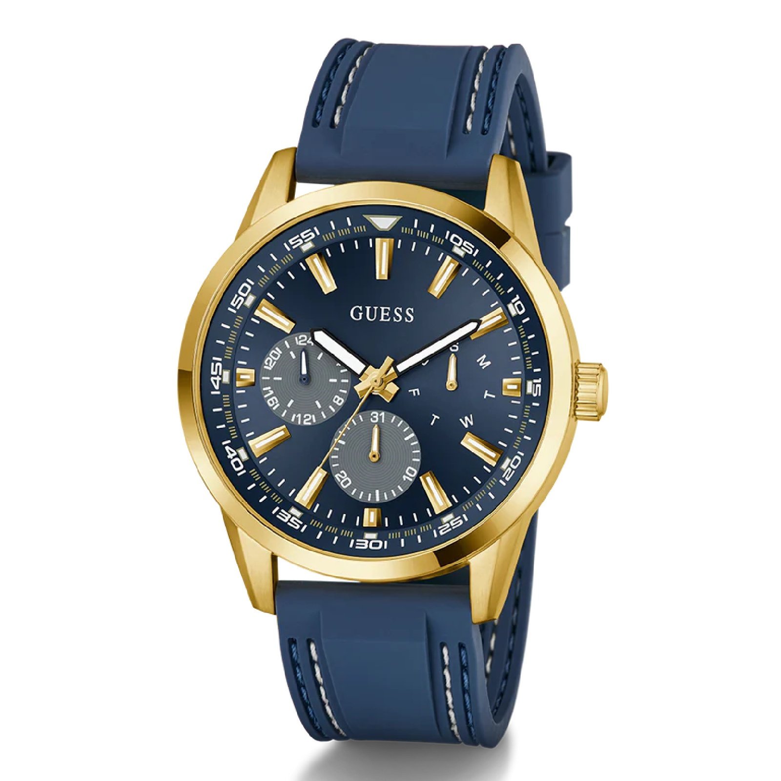 Relógio Guess Masculino Peak GW0964G2 Azul Dourado 6