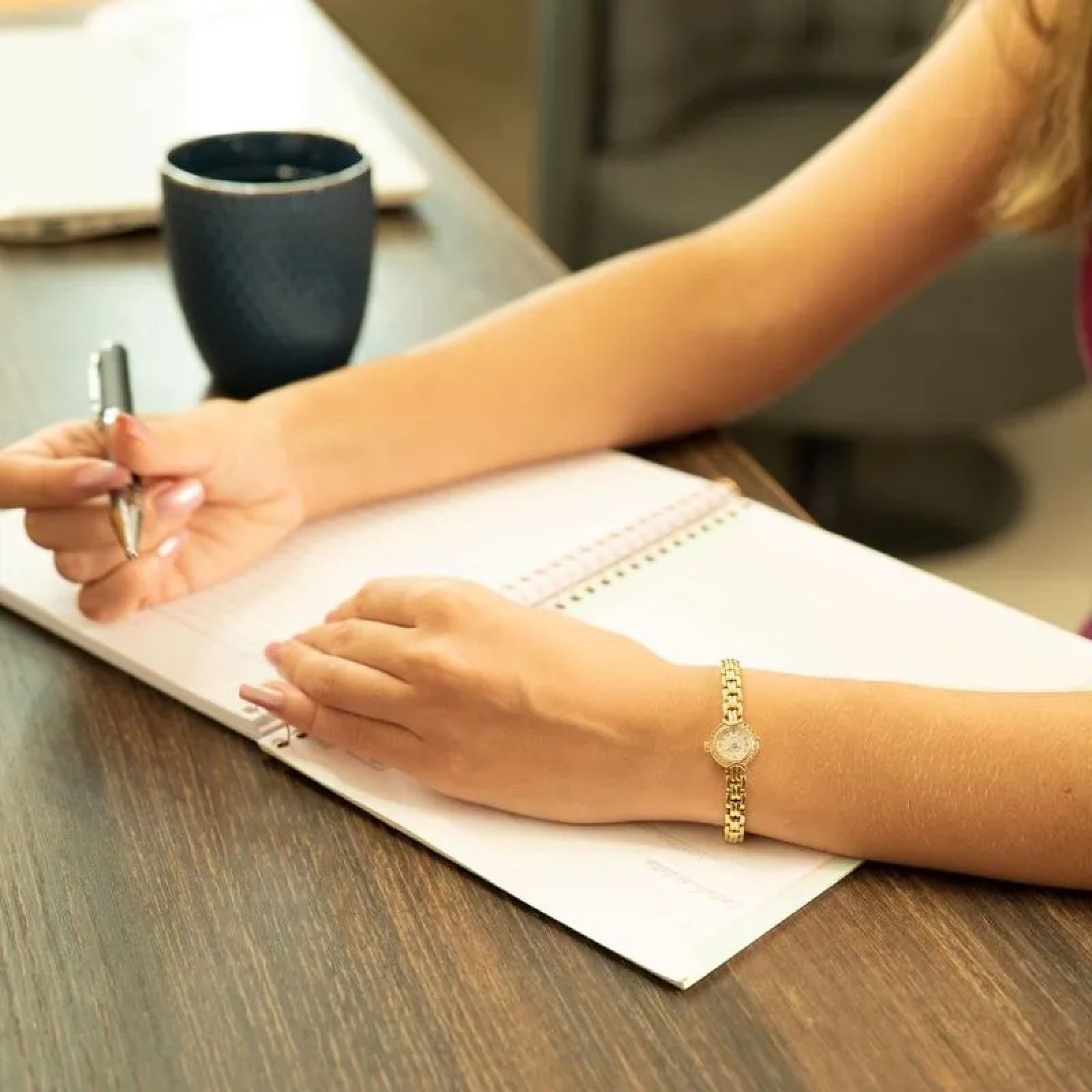 Relógio Seculus Feminino Cristais Mini 20091LPSVDA2 Dourado 2