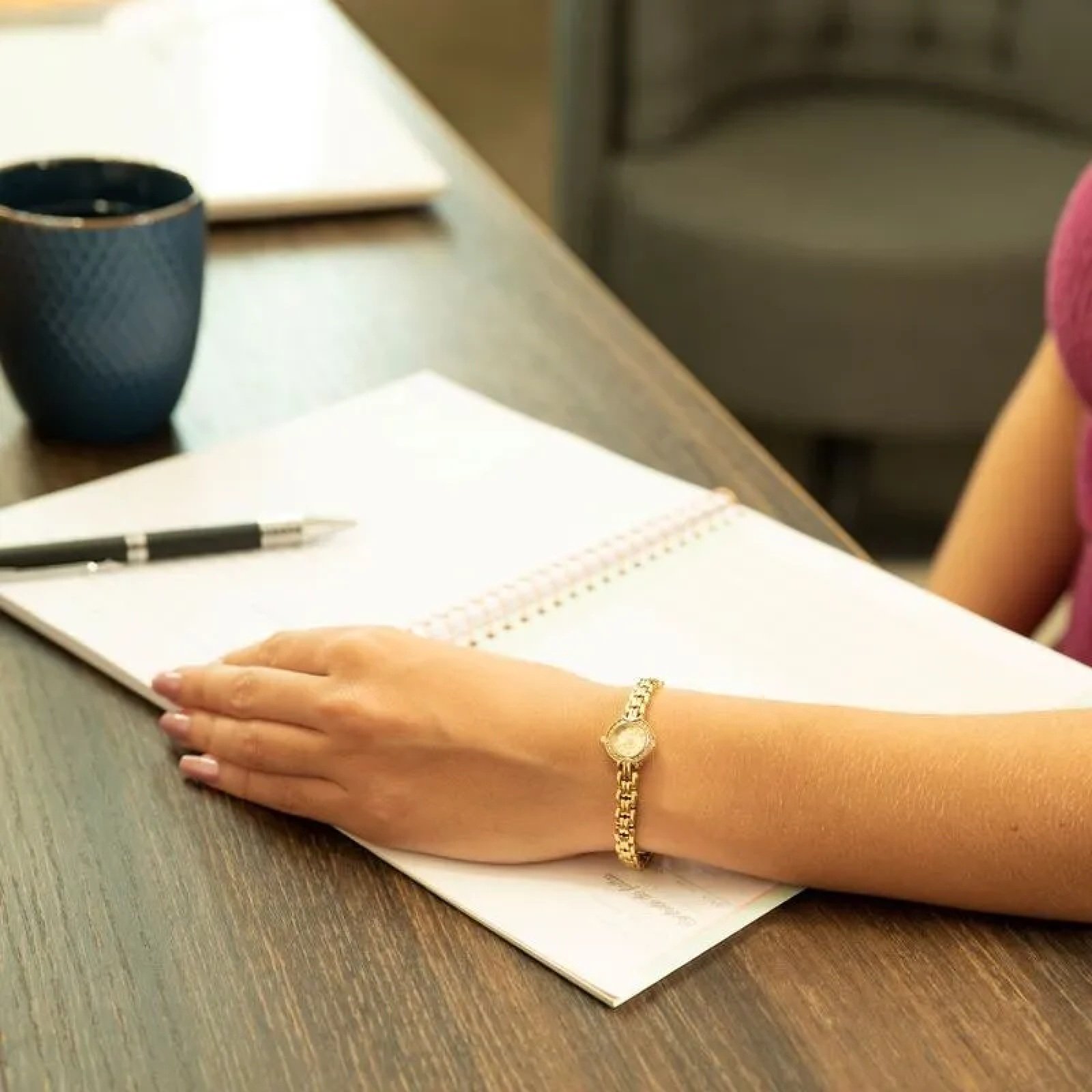 Relógio Seculus Feminino Cristais Mini 20091LPSVDA3 Dourado 2