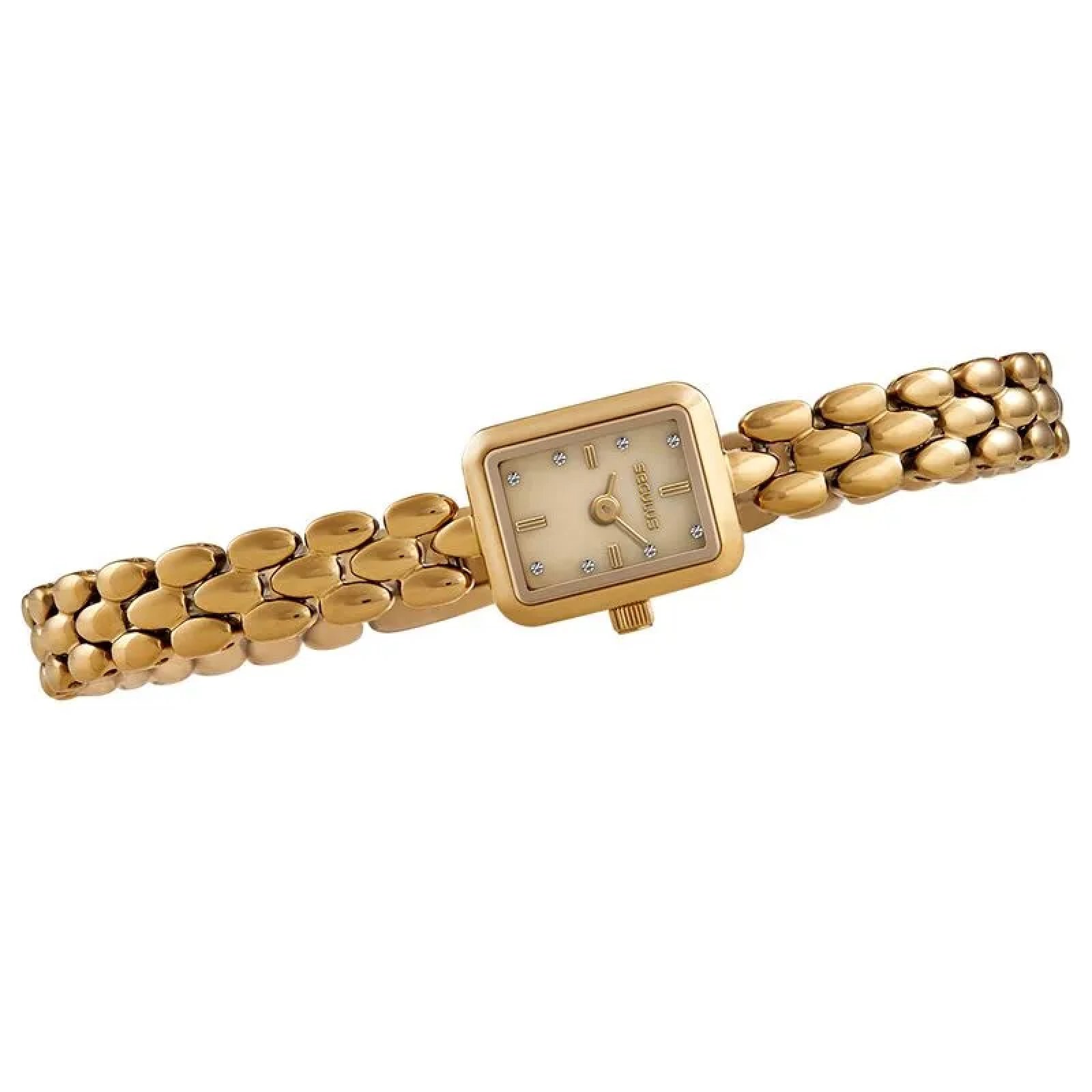 Relógio Seculus Feminino Cristais Mini 23748LPSVDA1 Dourado 2
