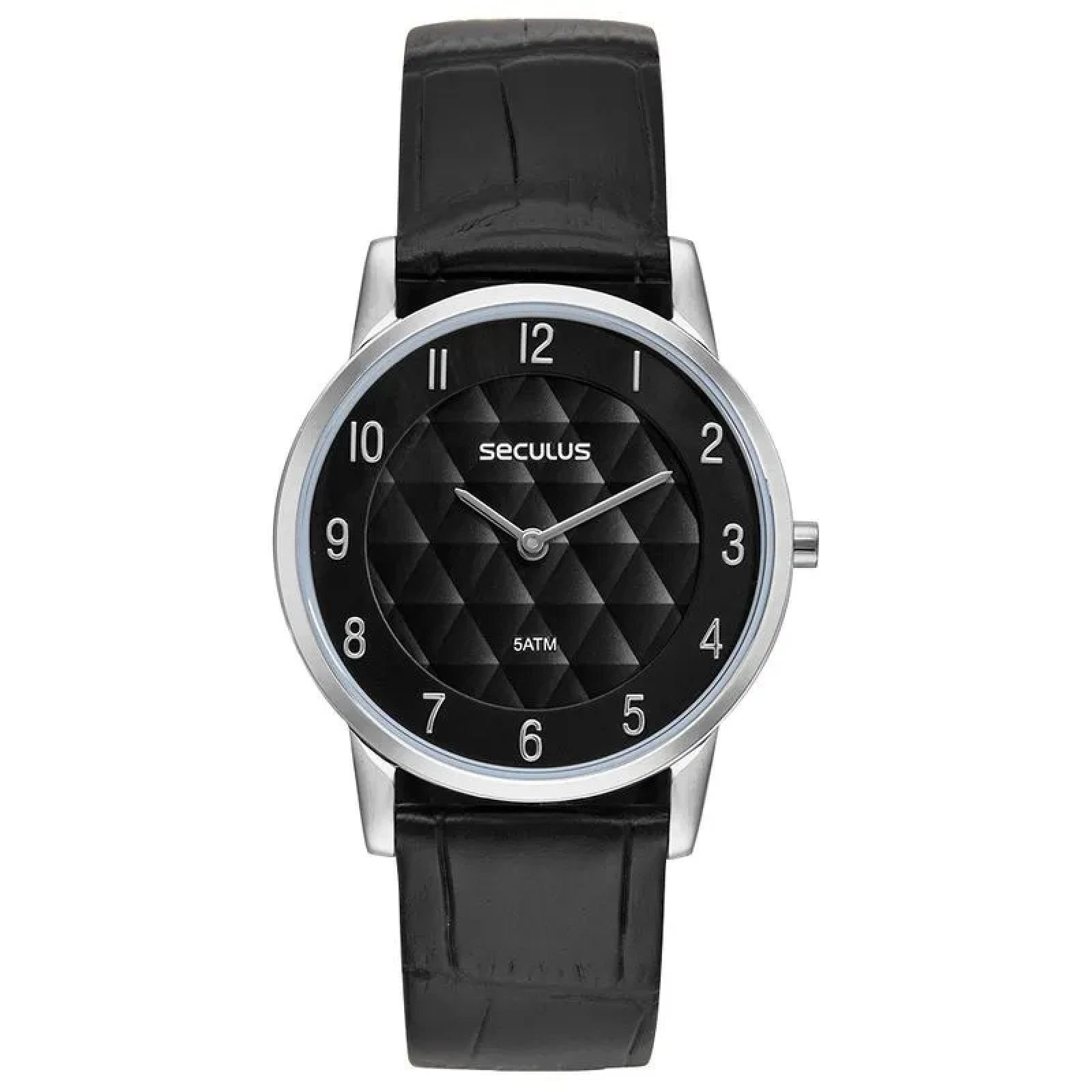 Relógio Seculus 23725G0SVNC3 Couro Crocodilo