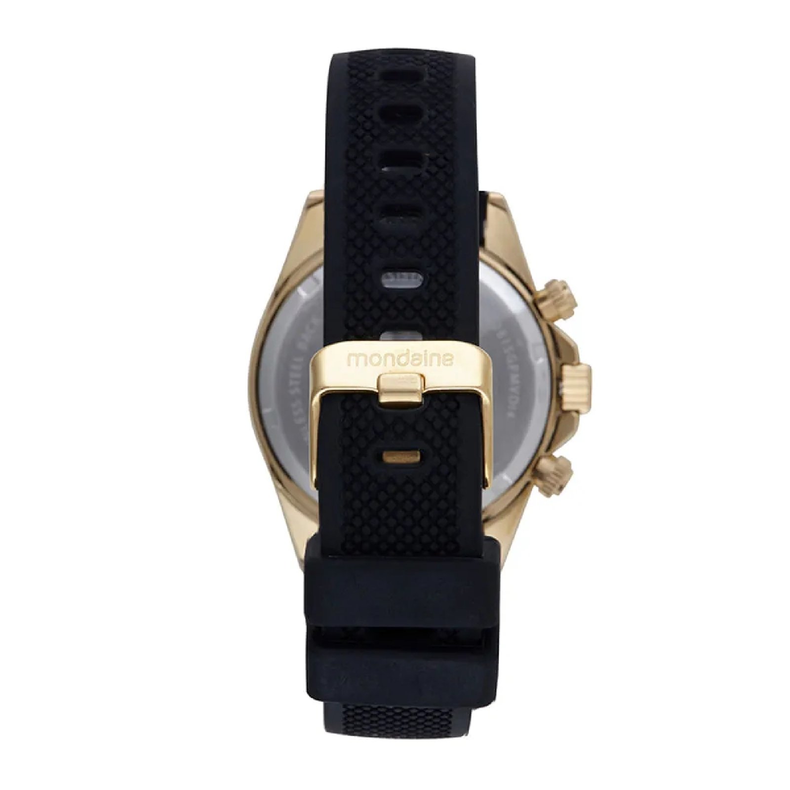 Relógio Mondaine Cronógrafo Silicone Bicolor 32815GPMVDI4 Dourado 3