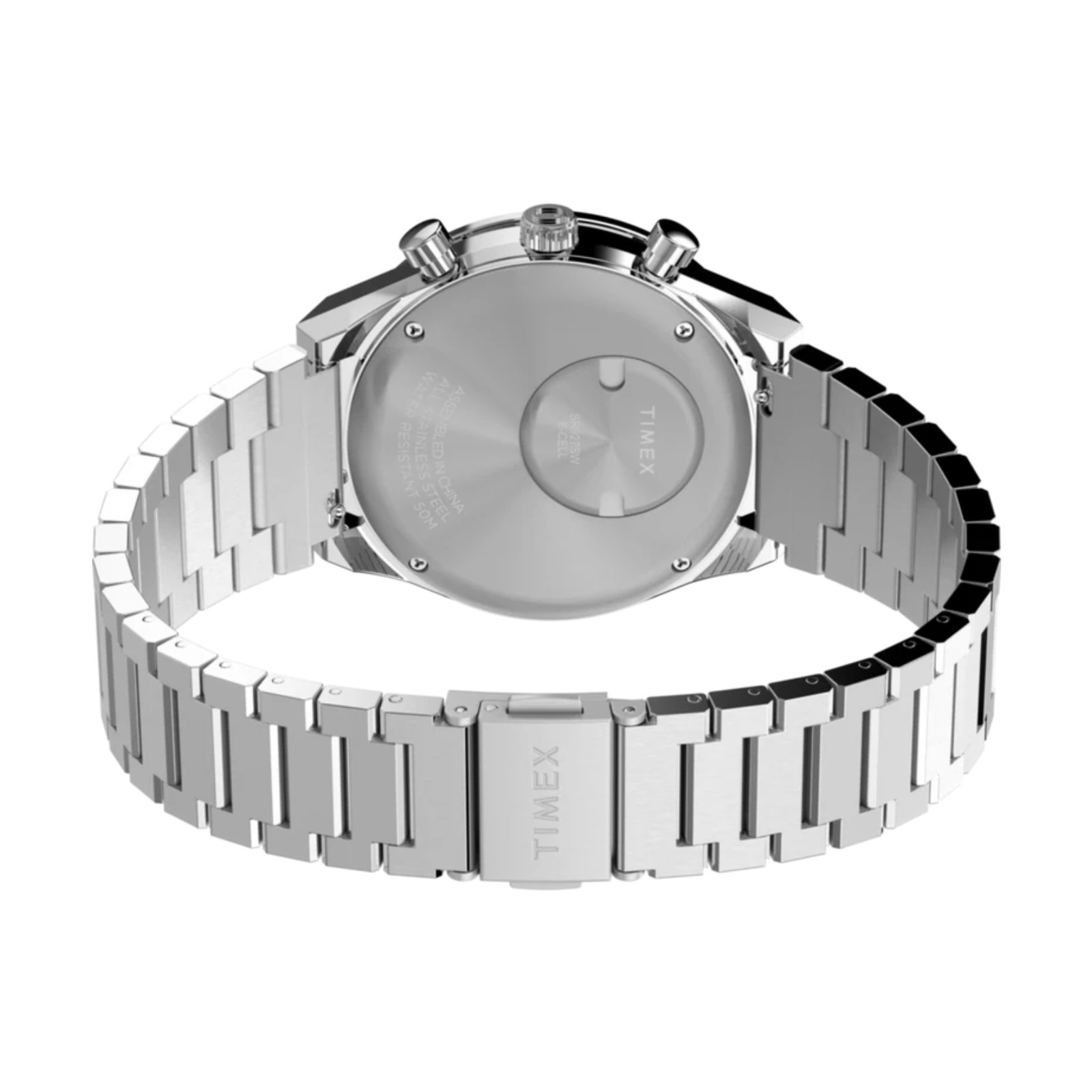 Relógio Q Timex Chronograph TW2Y36200 Prata 7