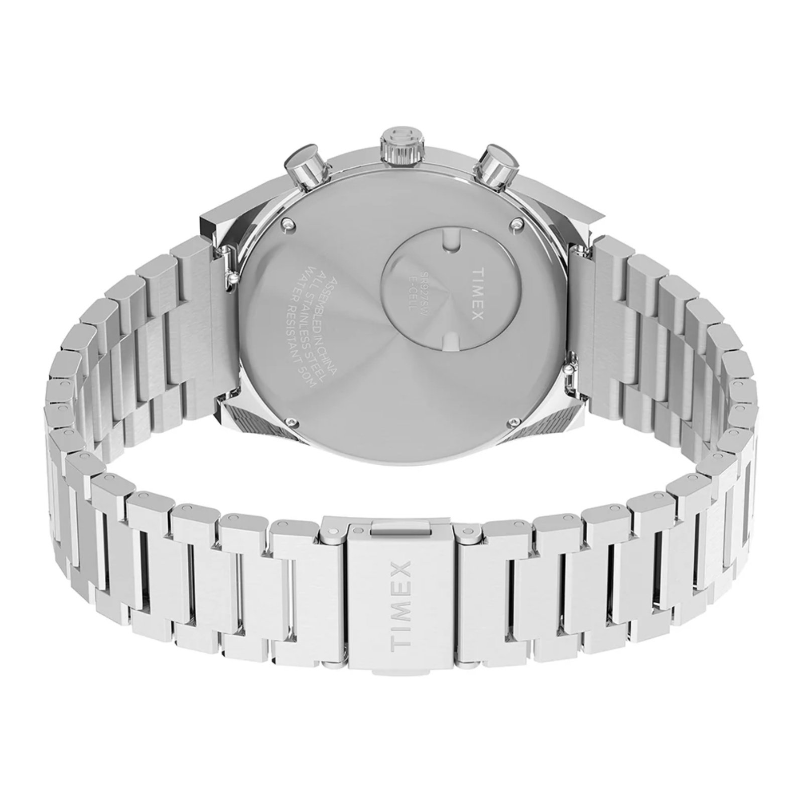 Relógio Q Timex Falcon Eye Chronograph TW2Y34800 Prata 4