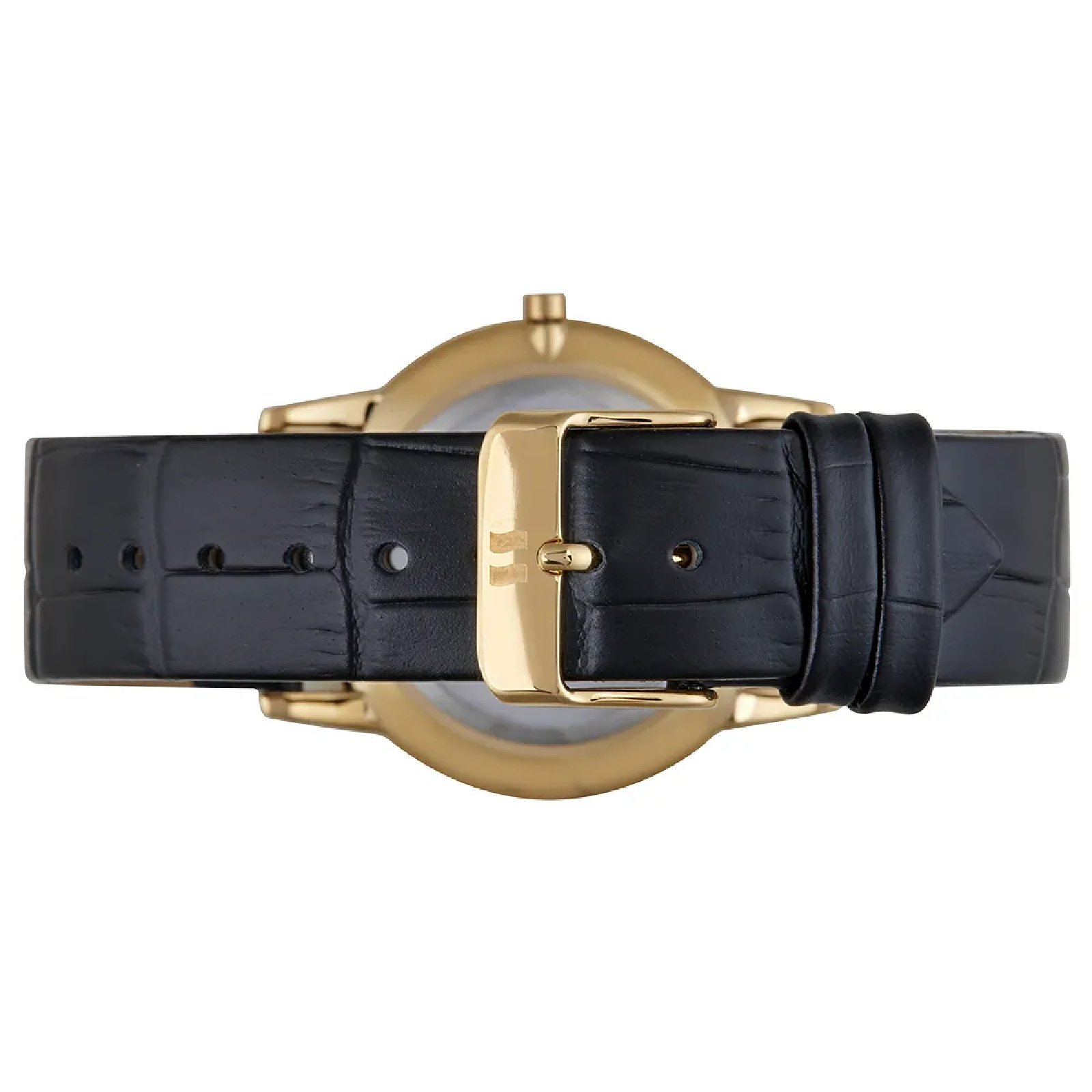 Relógio Masculino Seculus Slim 23724GPSVDC2 Couro Crocodilo Dourado 5