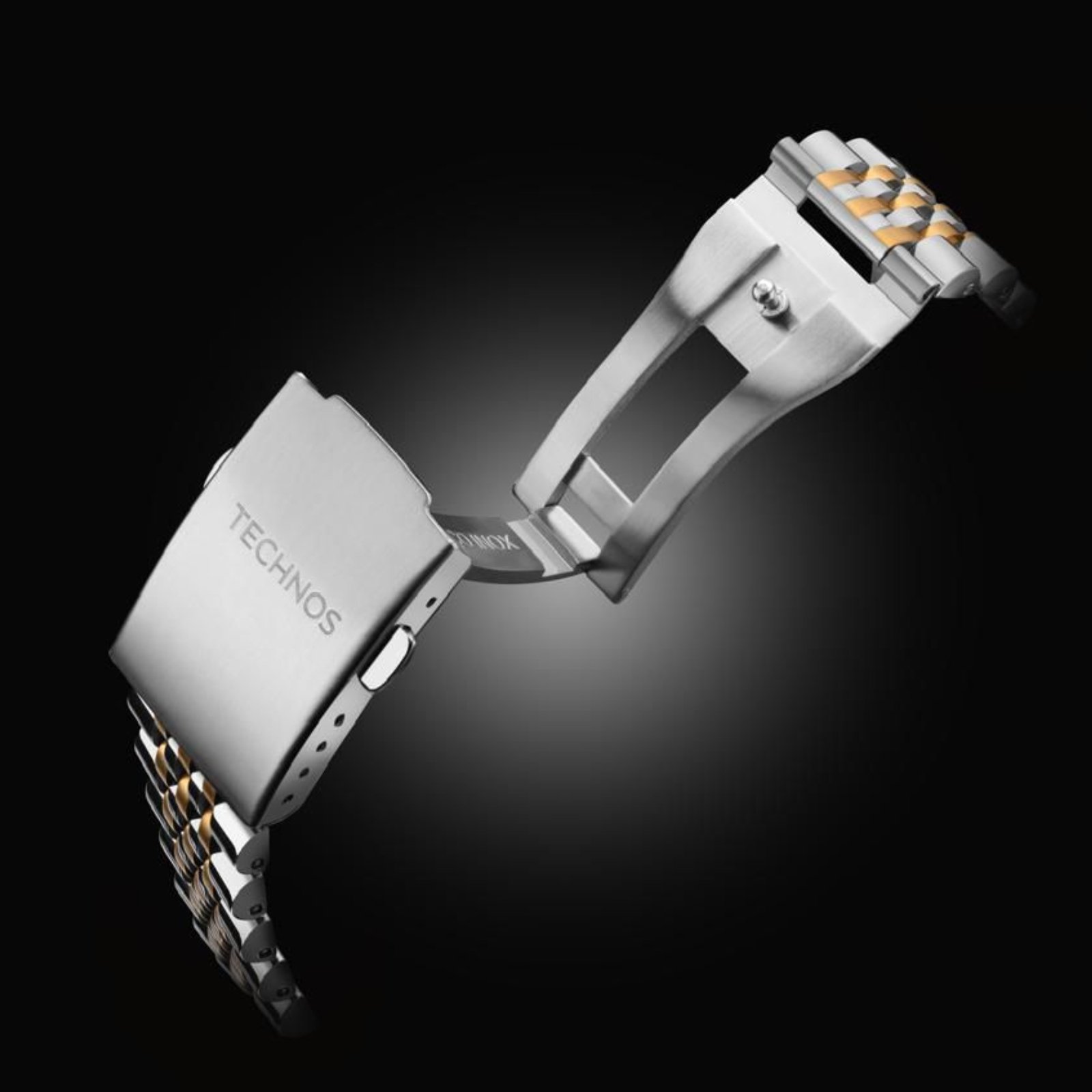 Relógio Technos Diver Automatico GMT NH34AC/T1P Bicolor Prata 4