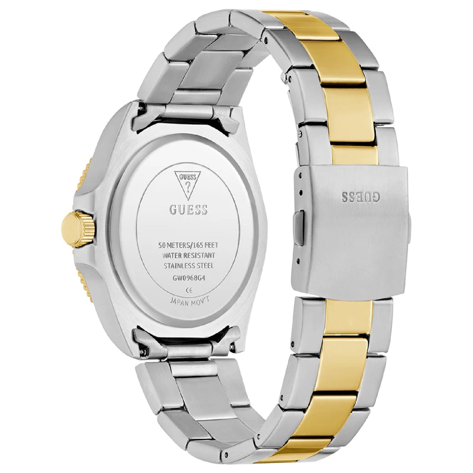 Relógio Guess Masculino Cliff GW0968G4 Bicolor Prata/Dourado 8