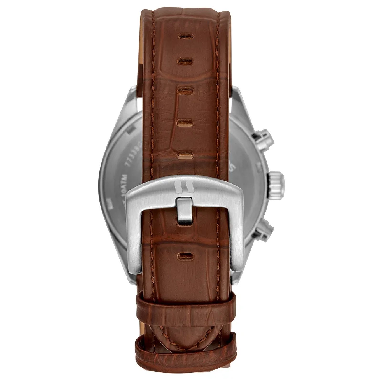 Relógio Seculus Clássico 77338G0SVNC1 Couro Crocodilo Marrom Marrom 4