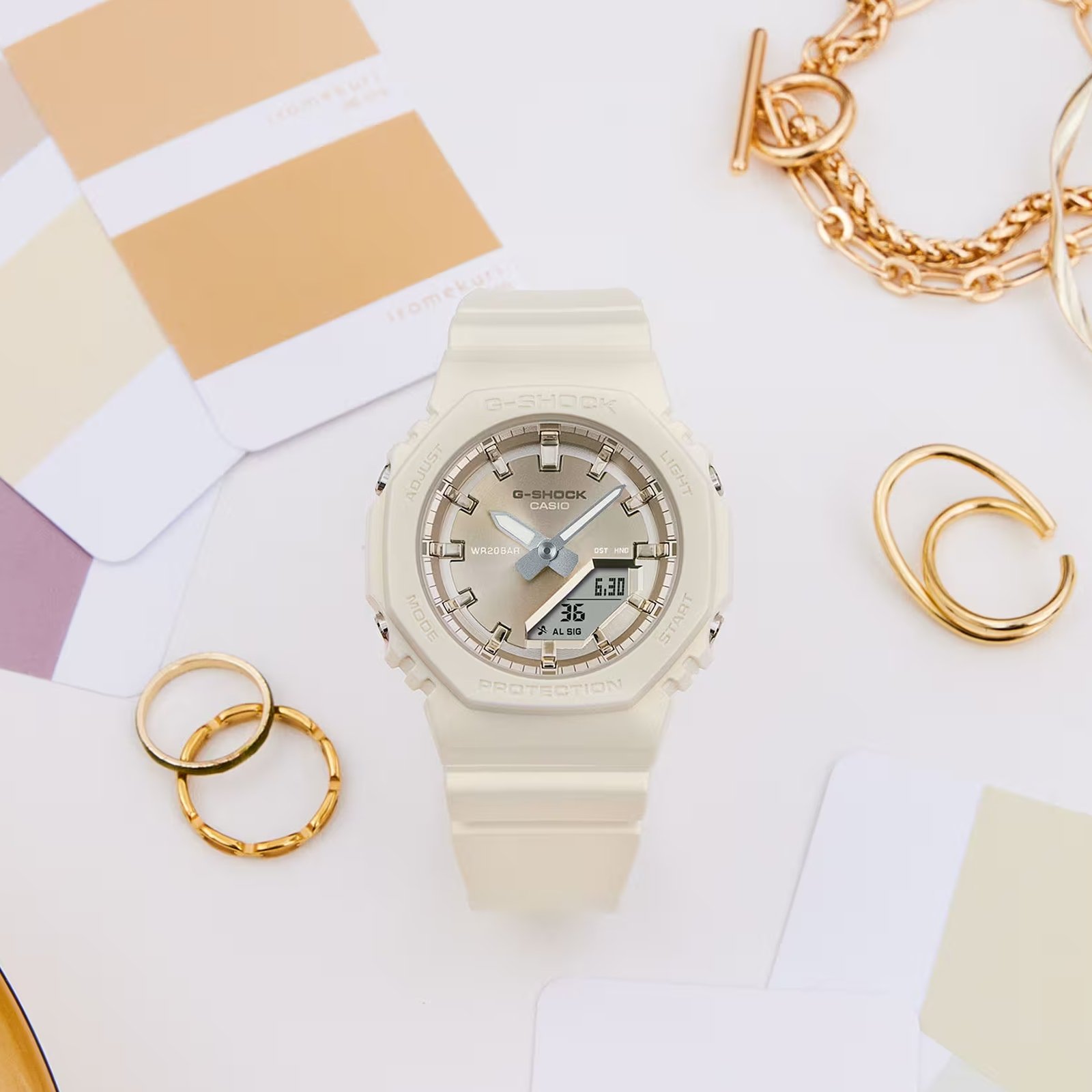 Relógio Casio G-Shock GMA-P2100ST-7ADR Branco 4