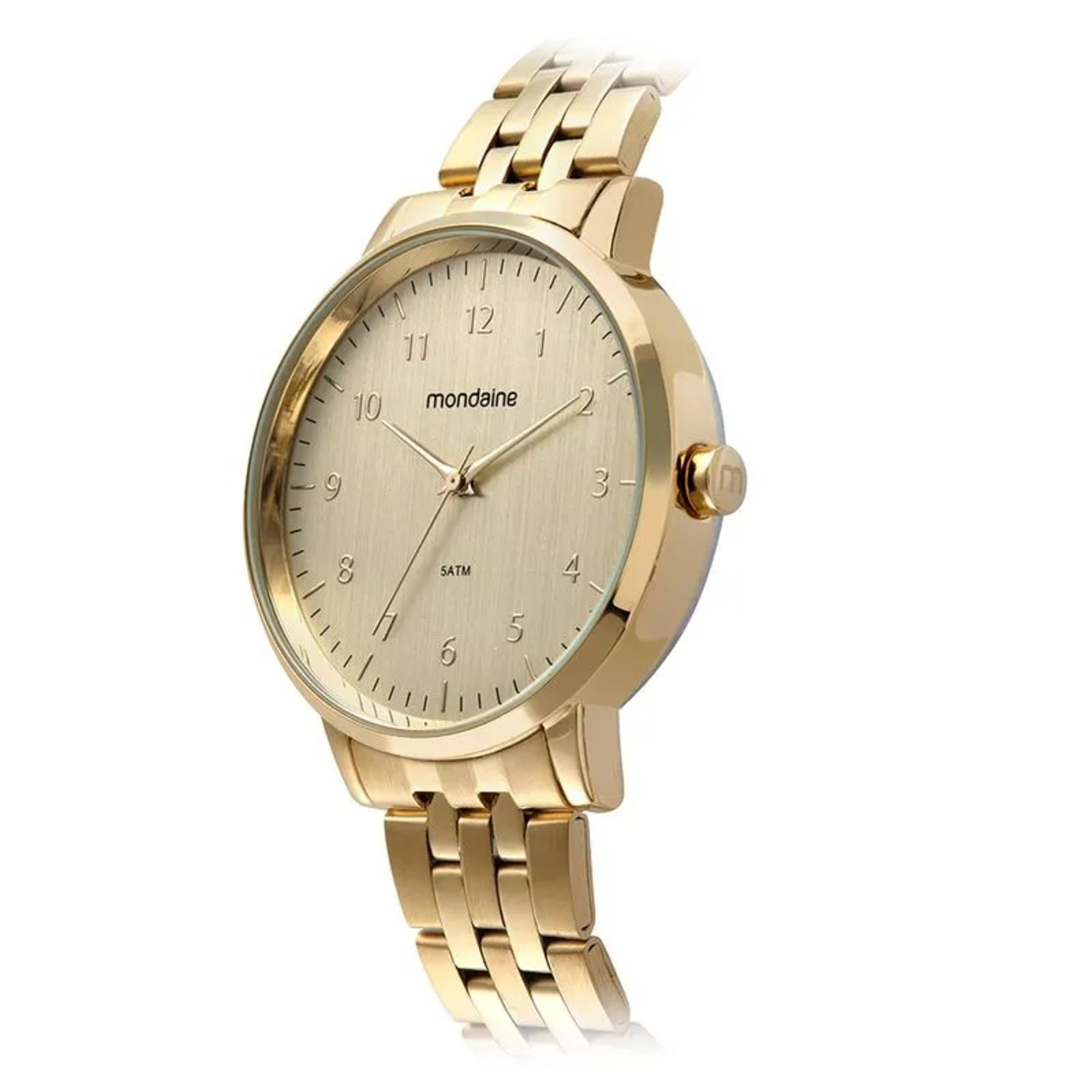 Kit Relógio Mondaine Dourado com Colar e Brincos 32596LPMKDE1K1 Dourado 3