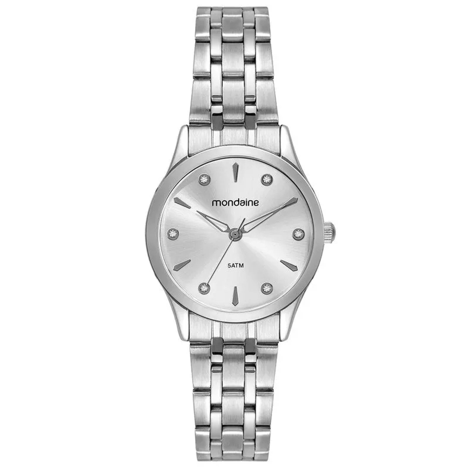 Kit Relógio Mondaine Prata com Colar e Brincos 32610L0MKNE2K1