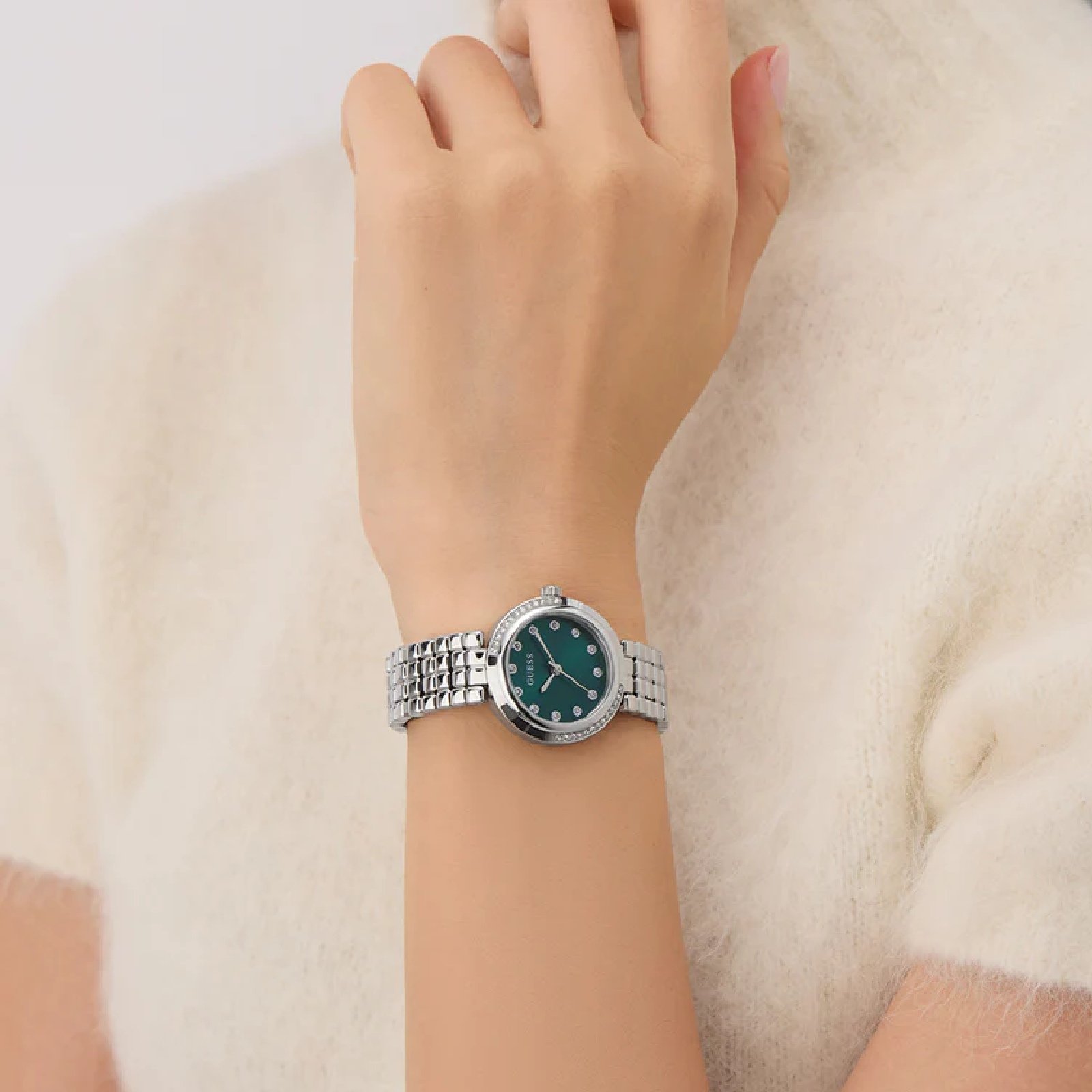 Relógio Feminino Guess GW0930L1 Prata Prata 5