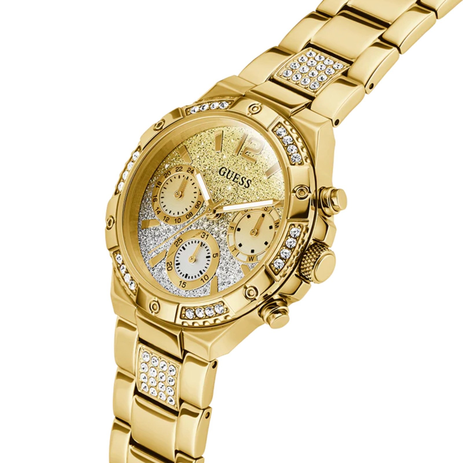 Relógio Guess Feminino Harlow GW0950L2 Dourado Dourado 5