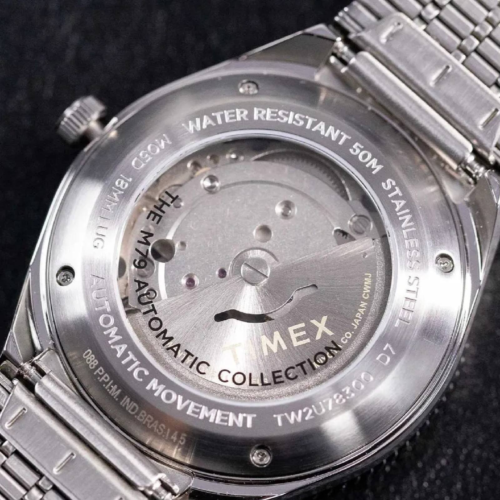 Relógio Timex M79 Automatic TW2U78300 Prata 5