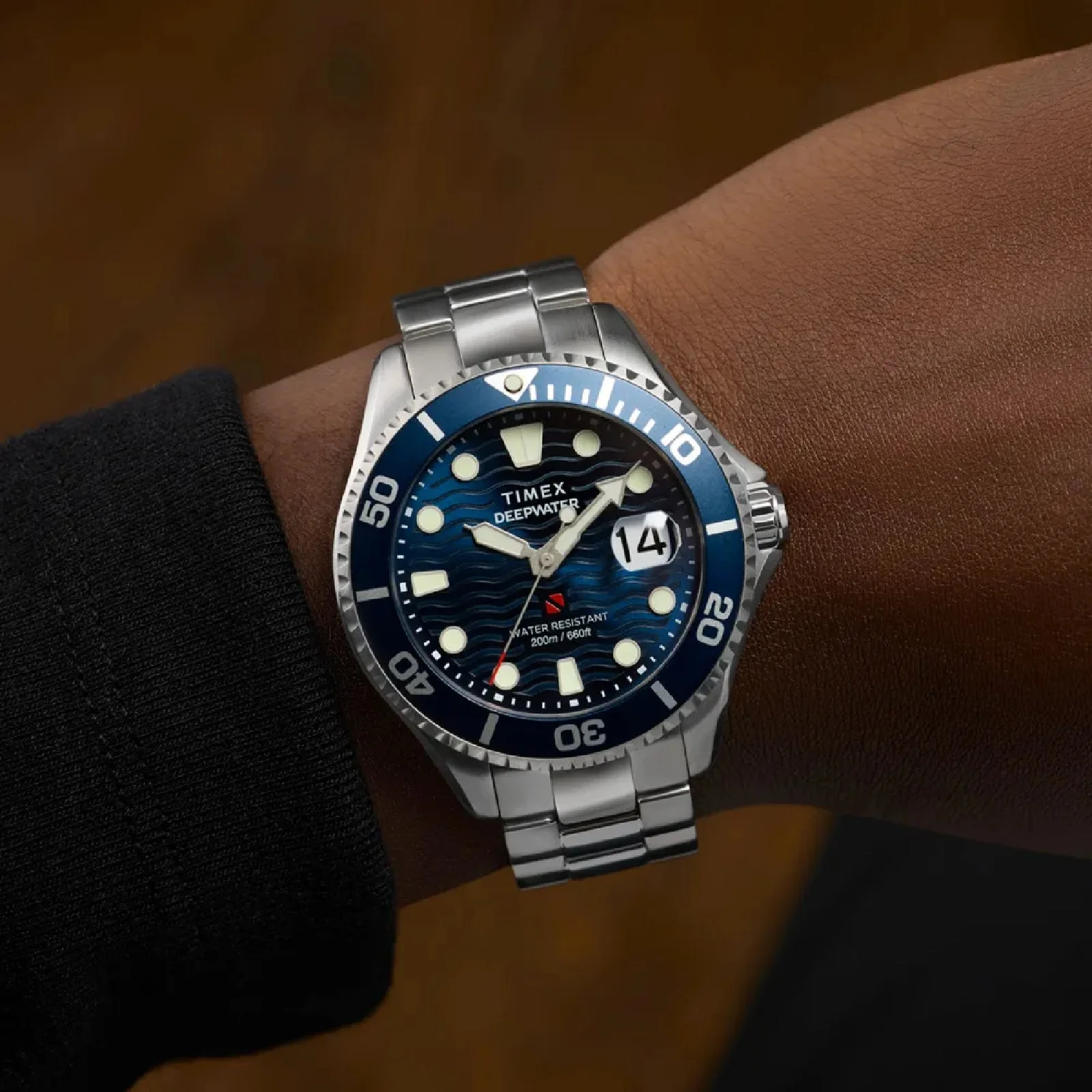 Relógio Timex Deepwater Meridian TW2W81900 Azul 2