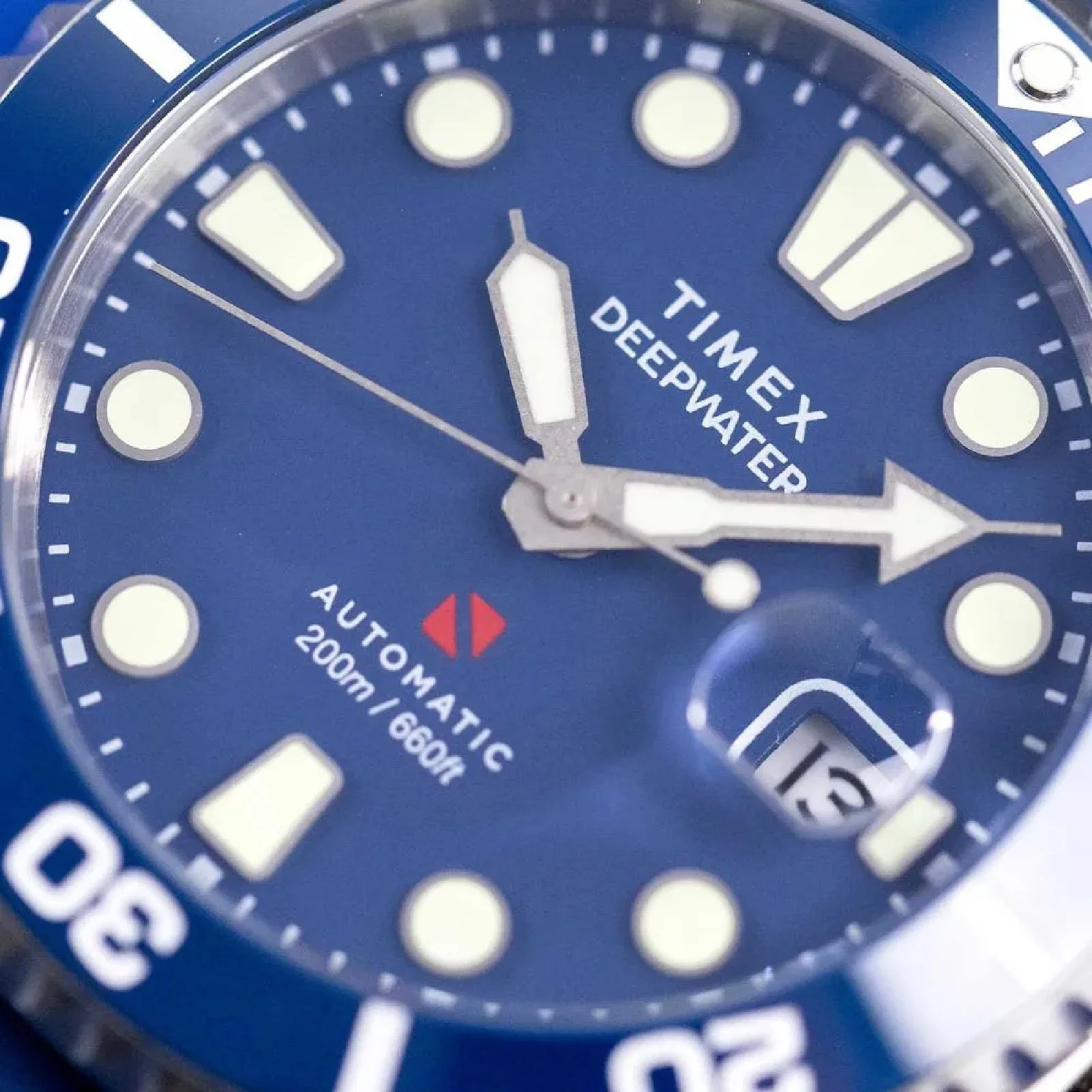 Relógio Timex Automático Deepwater Meridian TW2Y39900 Azul Prata 2