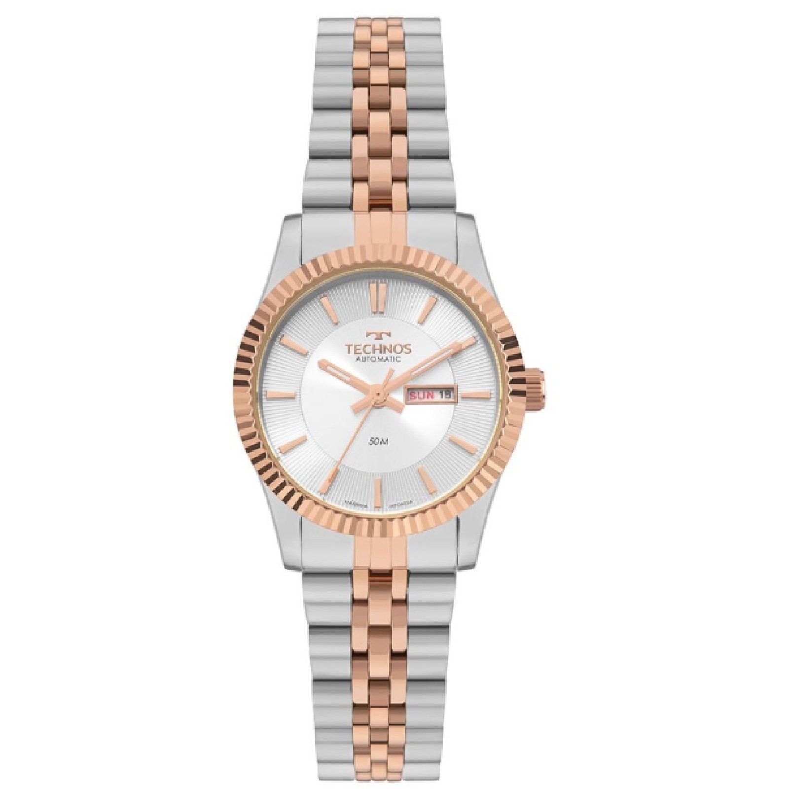 Relógio Feminino Technos Automático 6T51AD/1K Bicolor