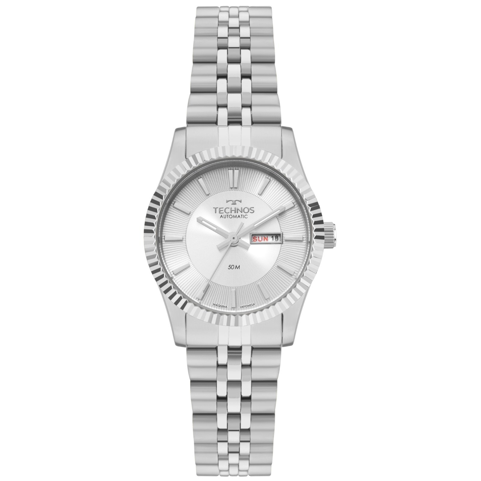 Relógio Feminino Technos Automático 6T51AA/1K Prata
