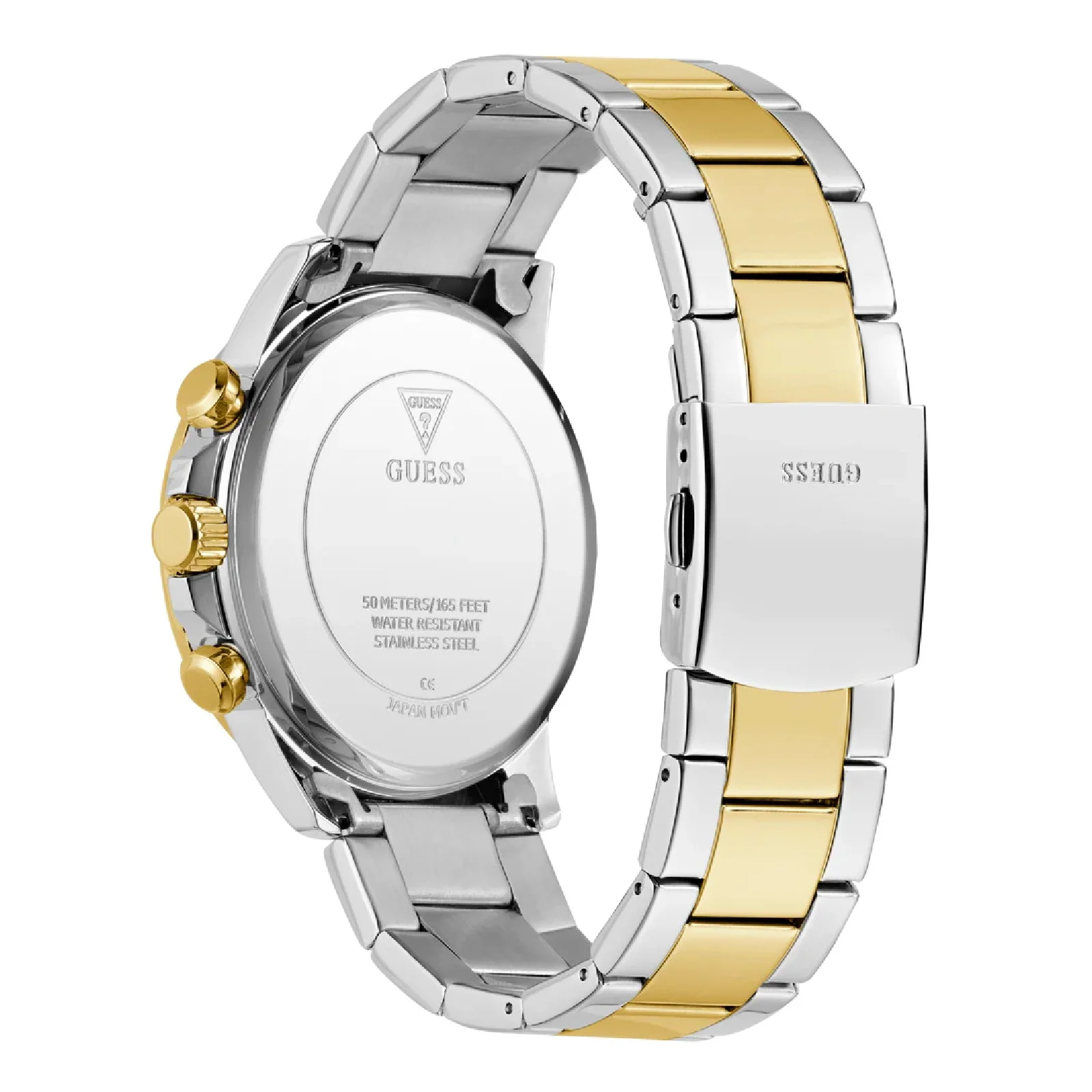 Relógio Guess Masculino Multifunção GW0900G5 Bicolor Dourado/Prata 4