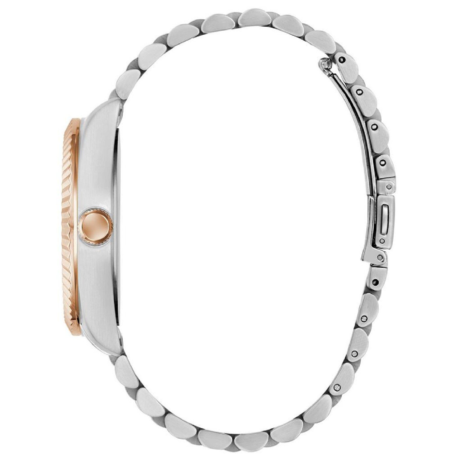 Relógio Guess Masculino Automático GW0984G5 Bicolor Prata/Dourado 3