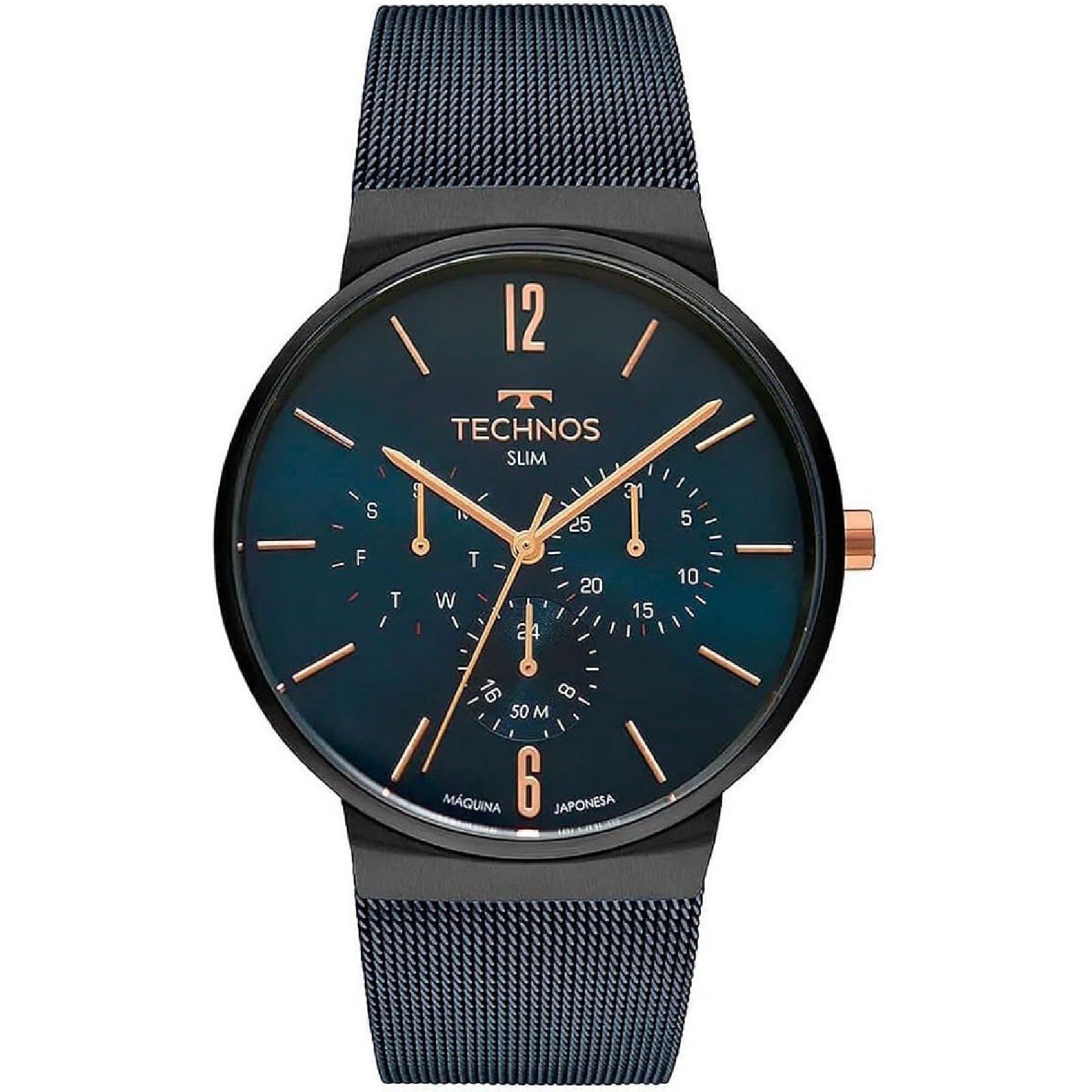 Relógio Technos Slim 6P29AKPS/4A Masculino Preto 4