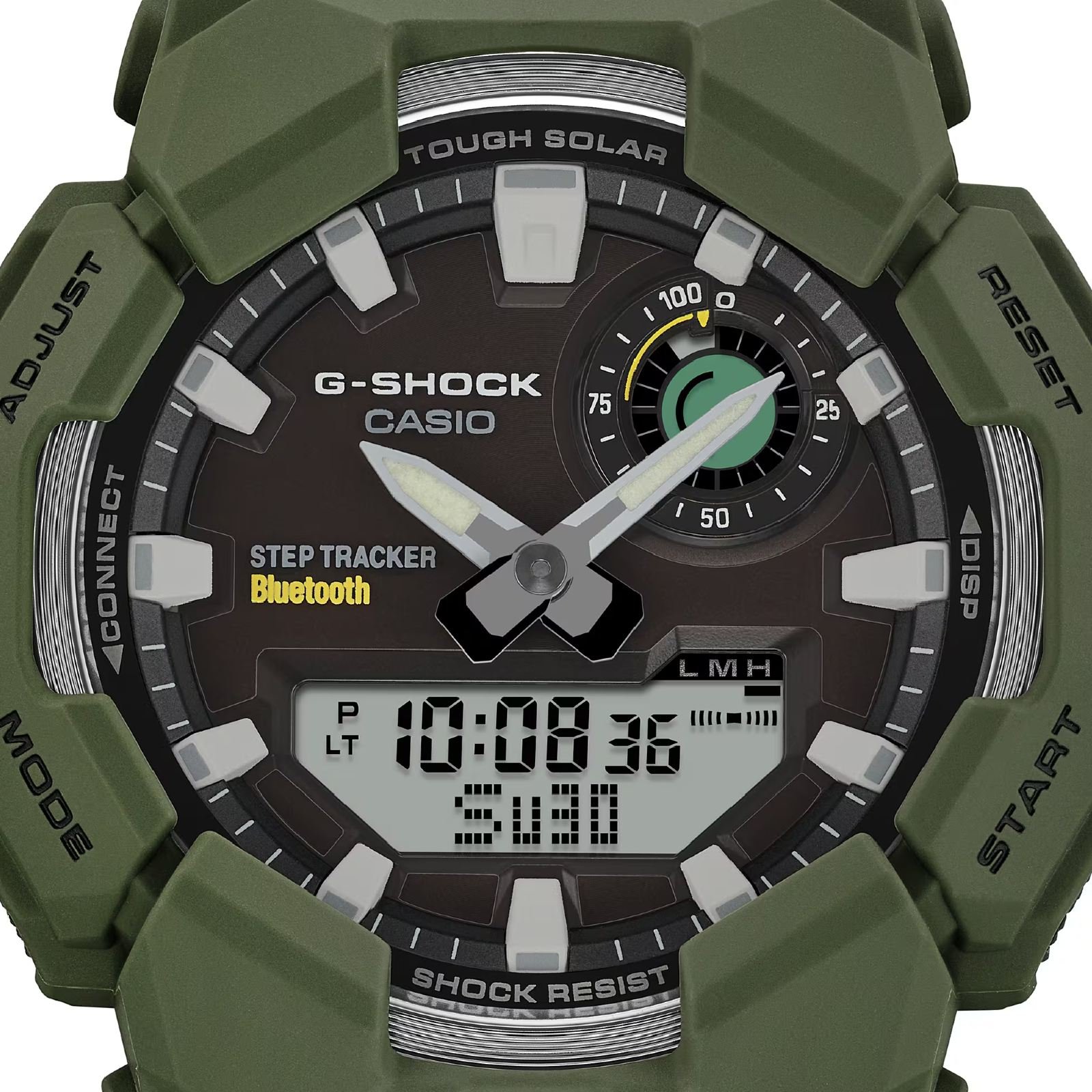 Relógio Casio G-Shock GA-B010-3ADR Tough Solar Verde 4