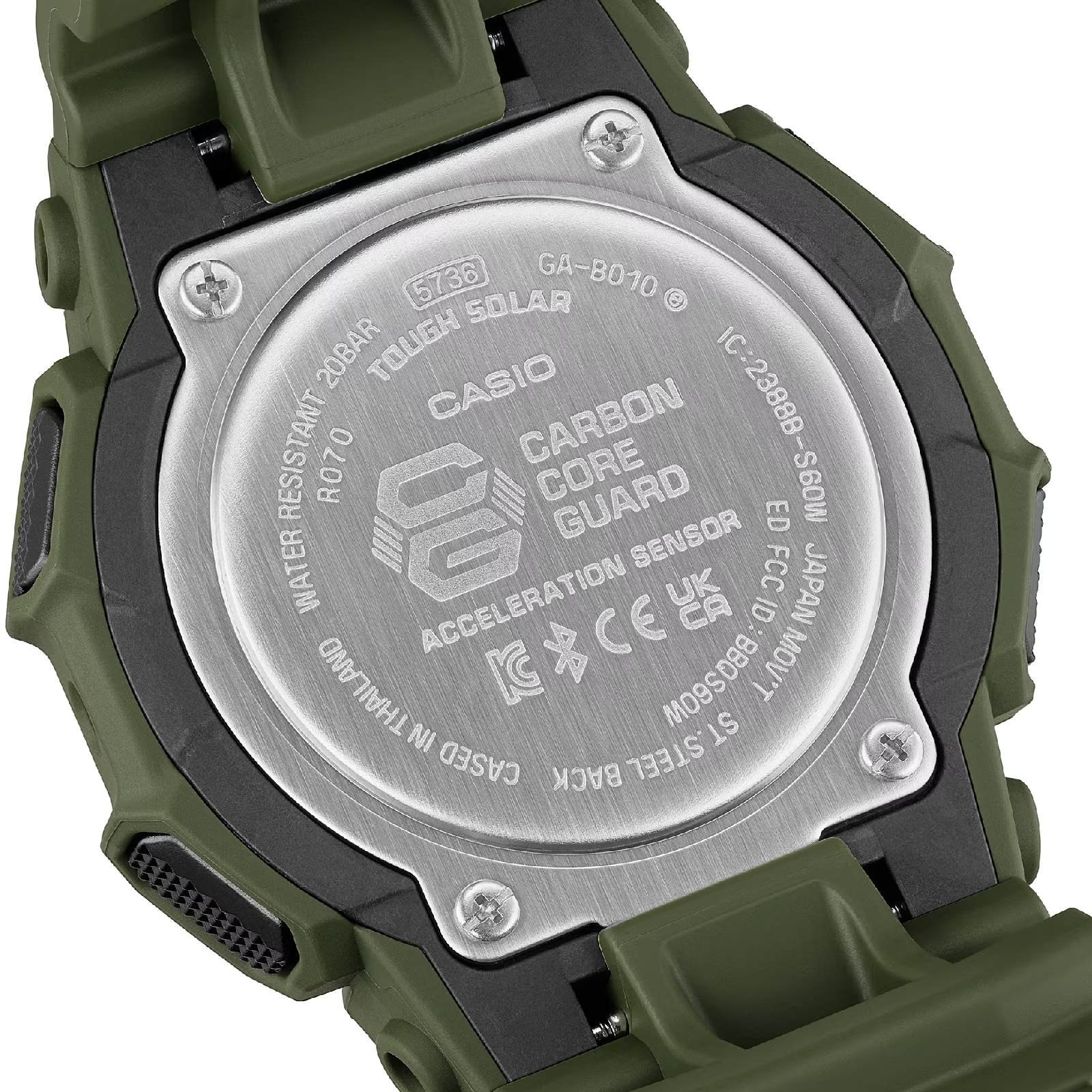 Relógio Casio G-Shock GA-B010-3ADR Tough Solar Verde 10