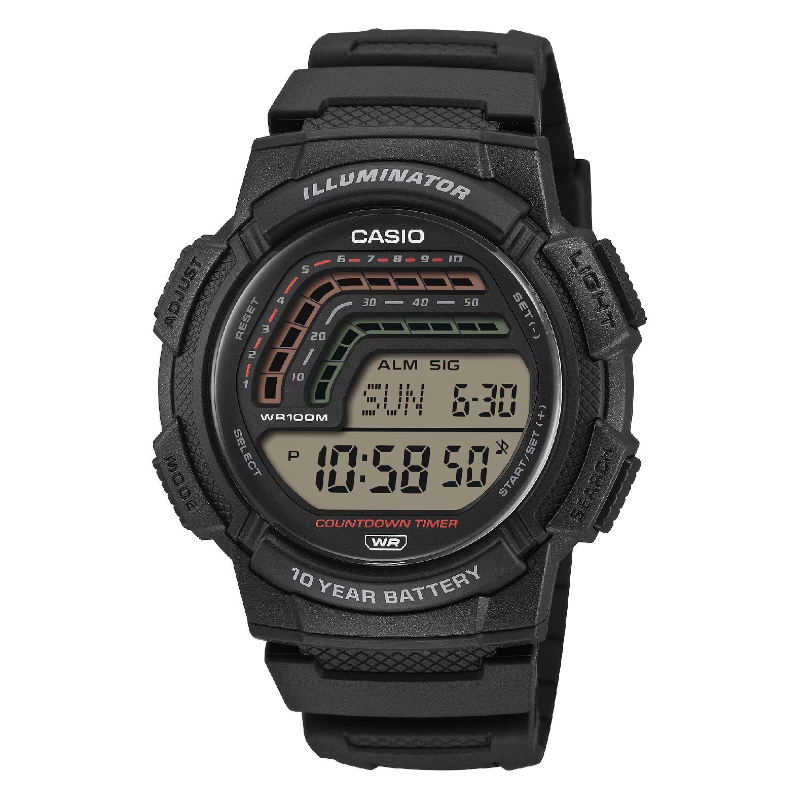 Relógio Casio WS-1800-1AVDF Preto