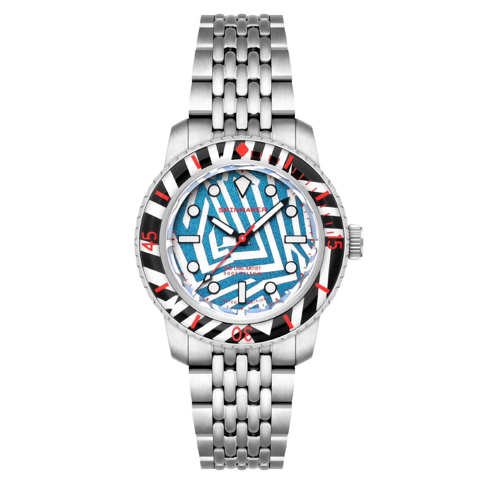 Relógio Spinnaker Fleuss Razzle Dazzle Noir Ilumination Limited Edition SP-5165-11