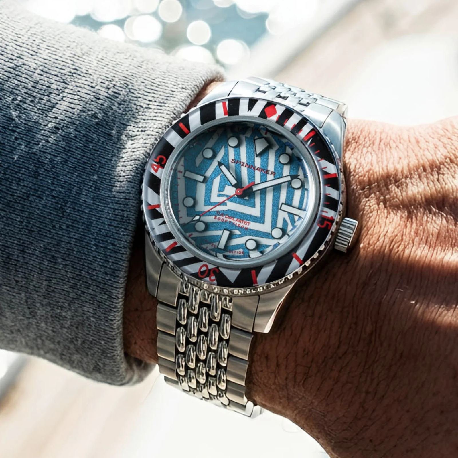 Relógio Spinnaker Fleuss Razzle Dazzle Noir Ilumination Limited Edition SP-5165-11 Prata 2