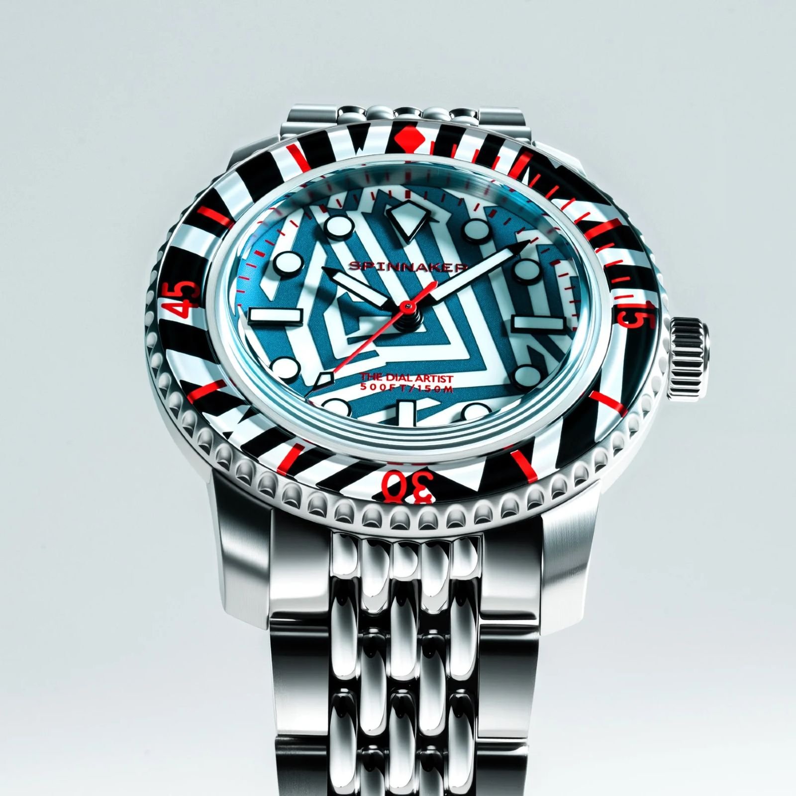 Relógio Spinnaker Fleuss Razzle Dazzle Noir Ilumination Limited Edition SP-5165-11 Prata 3