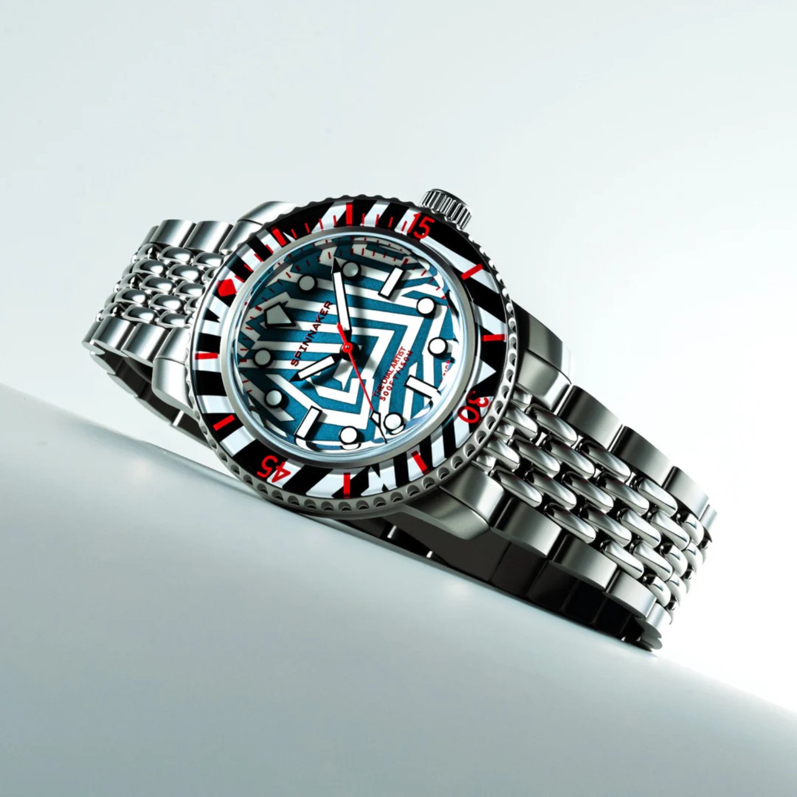 Relógio Spinnaker Fleuss Razzle Dazzle Noir Ilumination Limited Edition SP-5165-11 Prata 4