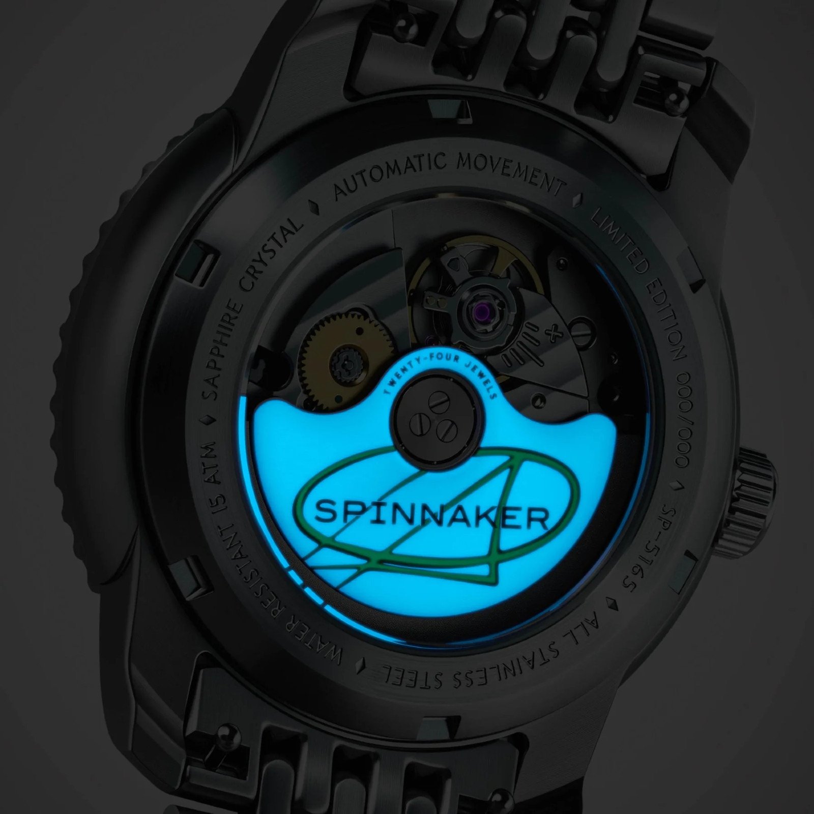 Relógio Spinnaker Fleuss Razzle Dazzle Noir Ilumination Limited Edition SP-5165-11 Prata 6