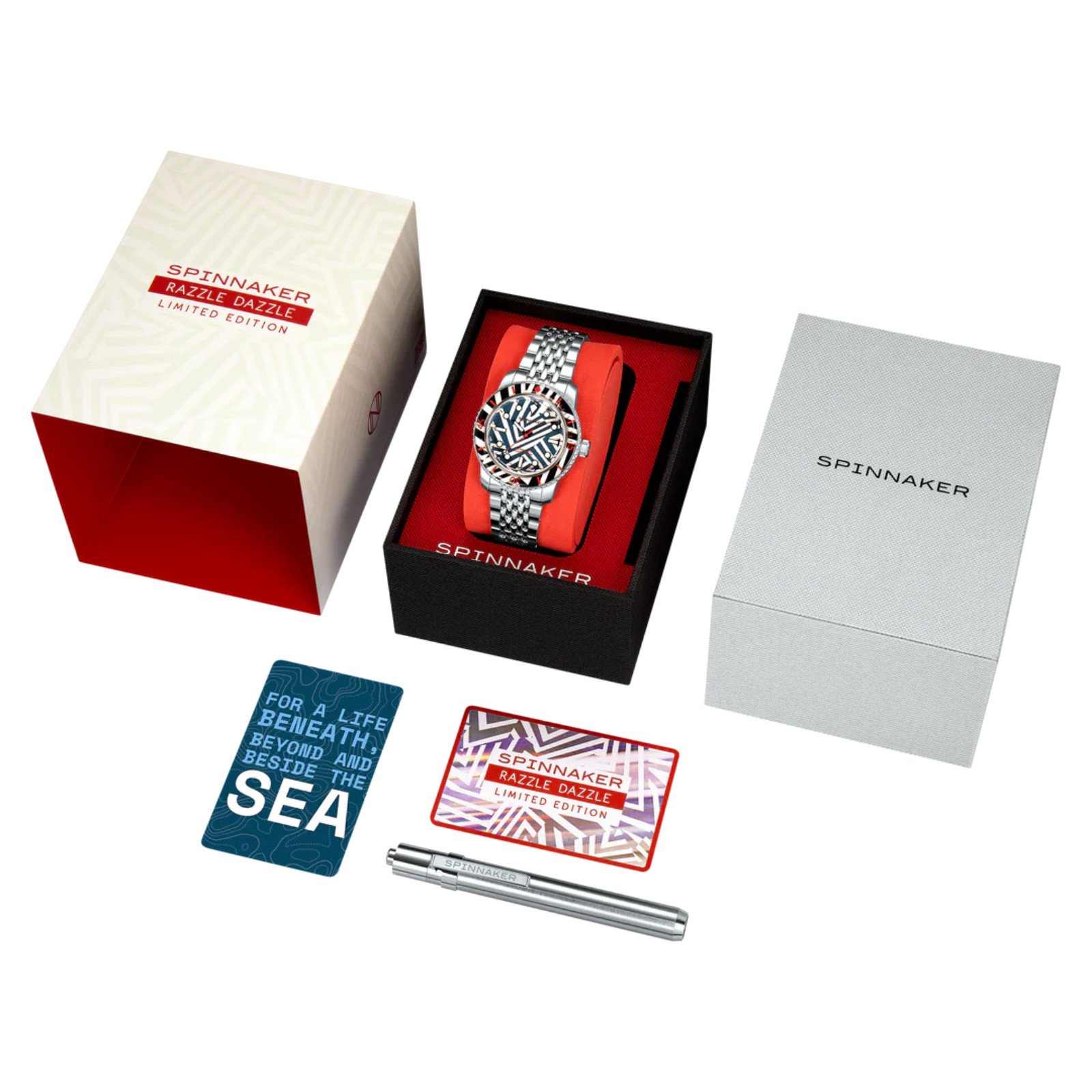 Relógio Spinnaker Fleuss Razzle Dazzle Noir Ilumination Limited Edition SP-5165-11 Prata 8