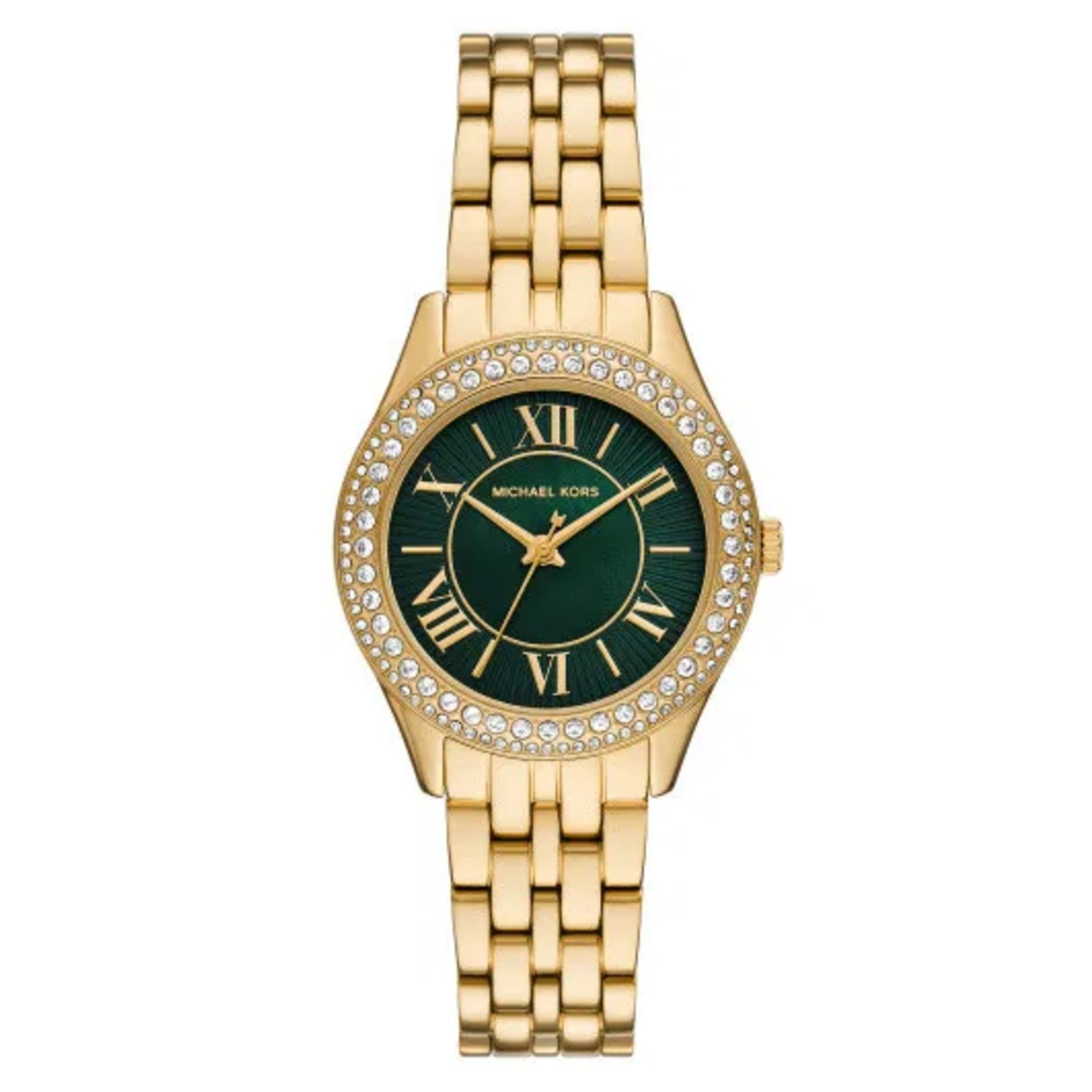 Relógio Michael Kors Feminino Harlowe MK4870/1VN Dourado Mostrador Verde