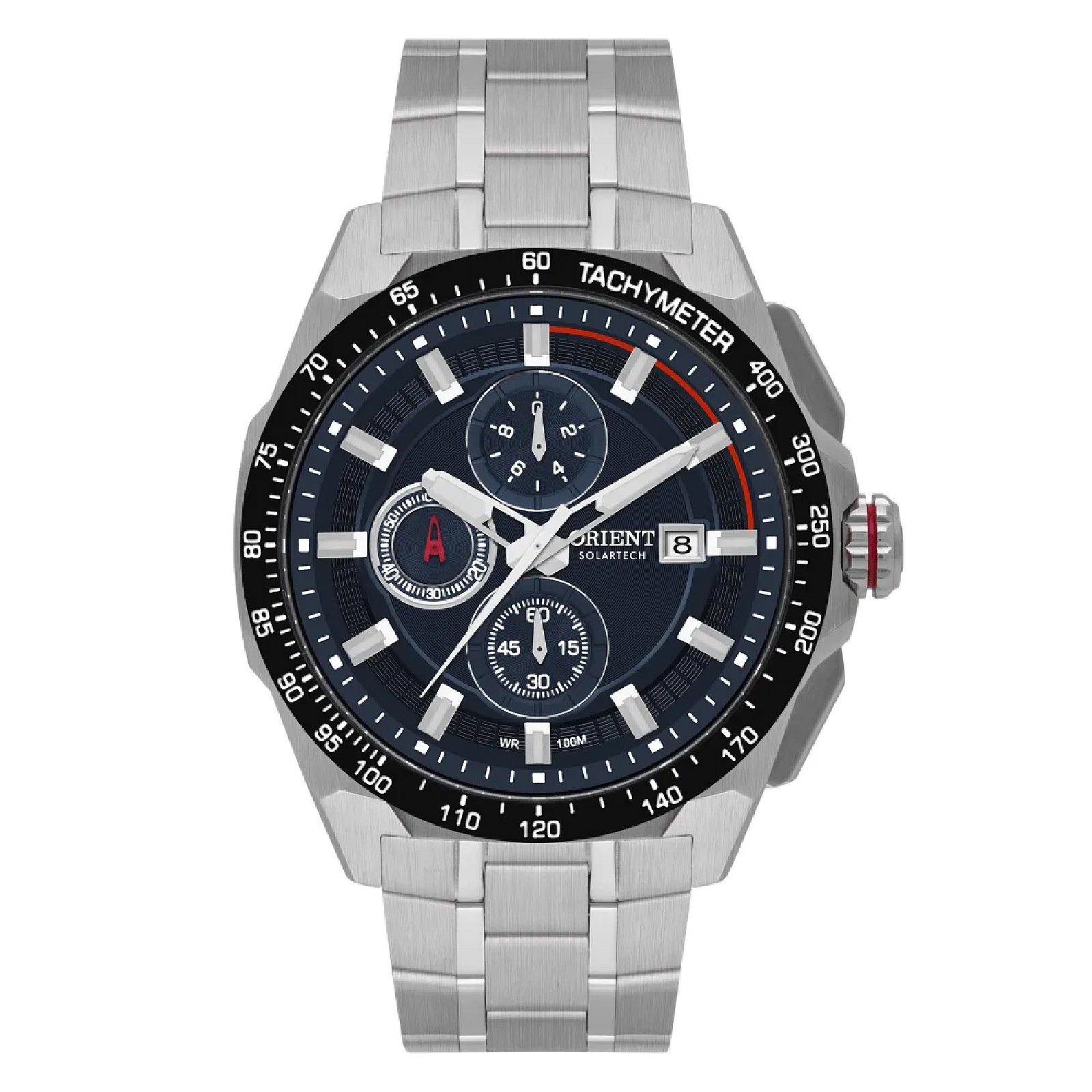 Relógio Orient Solartech MBSSC296 D1SX Masculino 43mm Aço Inox