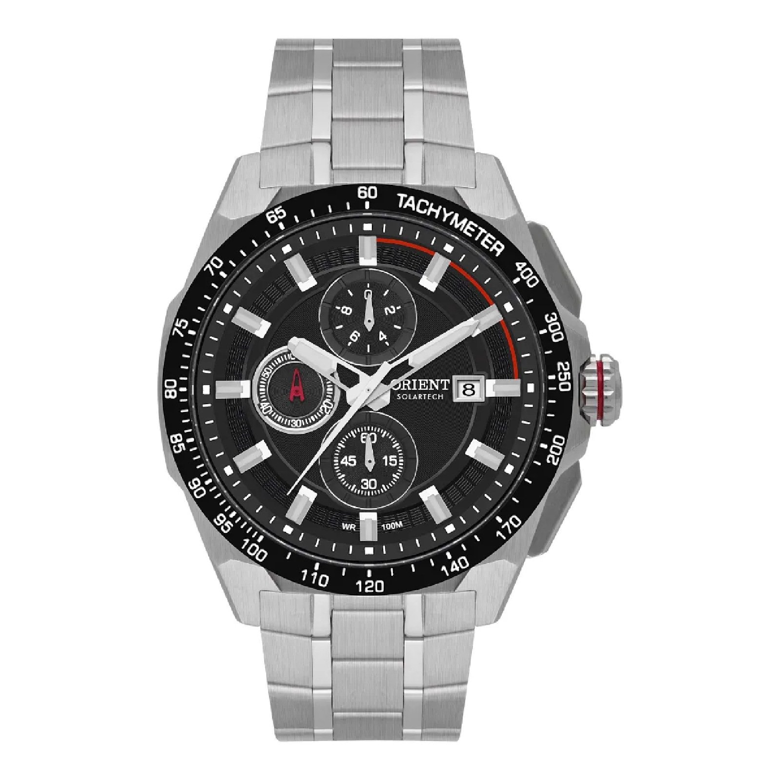 Relógio Orient Solartech MBSSC296 G1SX Masculino 43mm Aço Inox