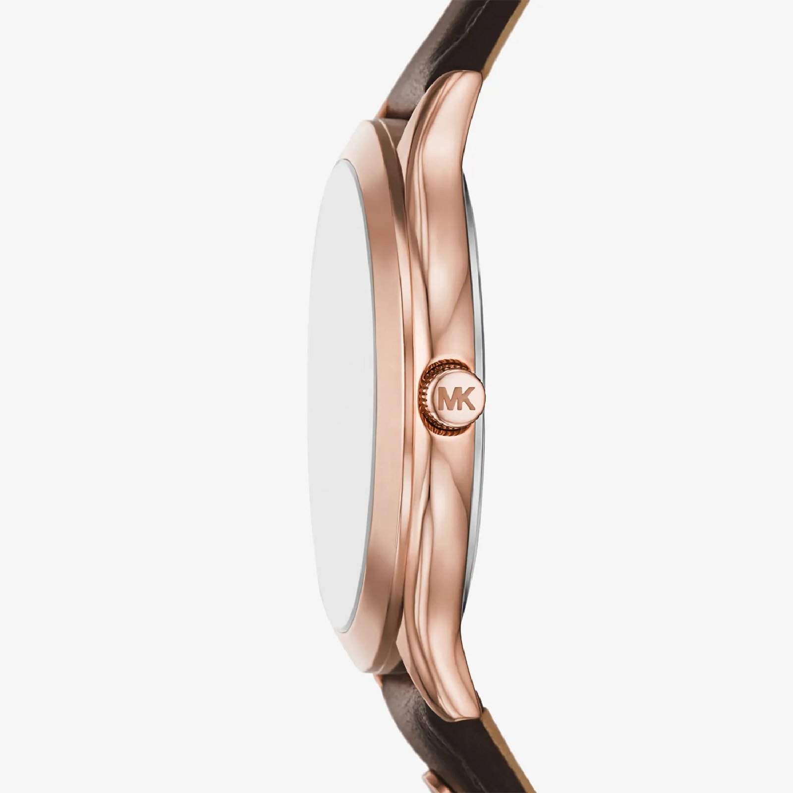 Relógio Michael Kors Slim Runway MK7546/0MN Feminino 38mm Couro Rose Gold 3
