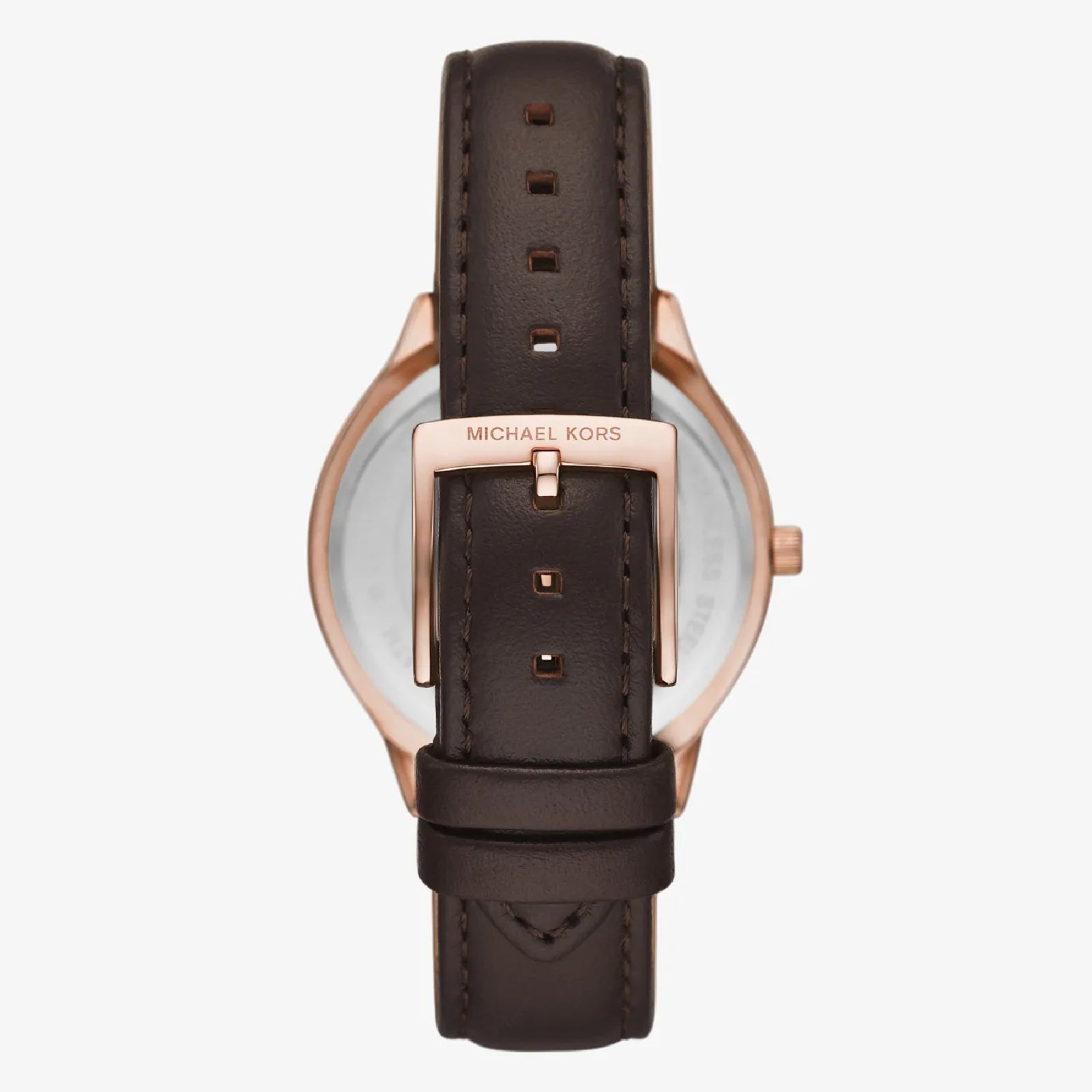 Relógio Michael Kors Slim Runway MK7546/0MN Feminino 38mm Couro Rose Gold 4